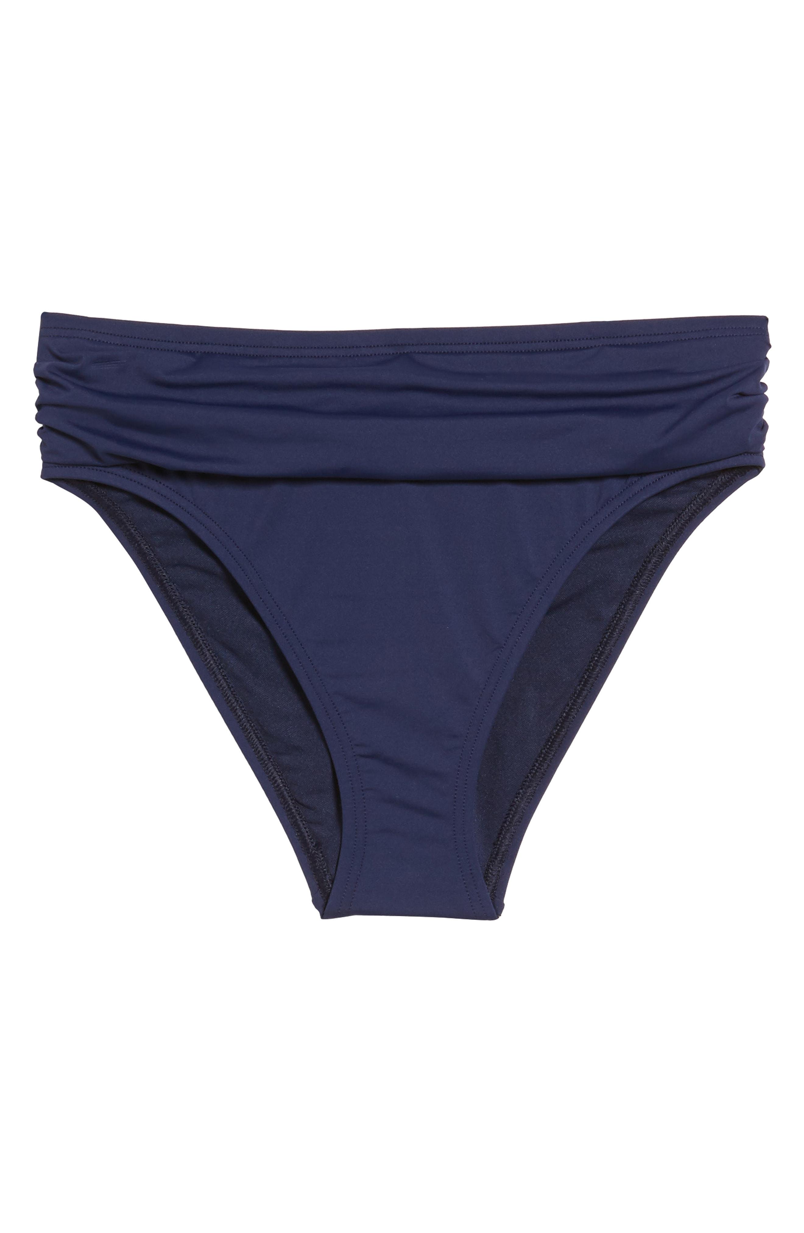 Tommy Bahama 'pearl' High Waist Bikini Bottoms in Blue - Lyst