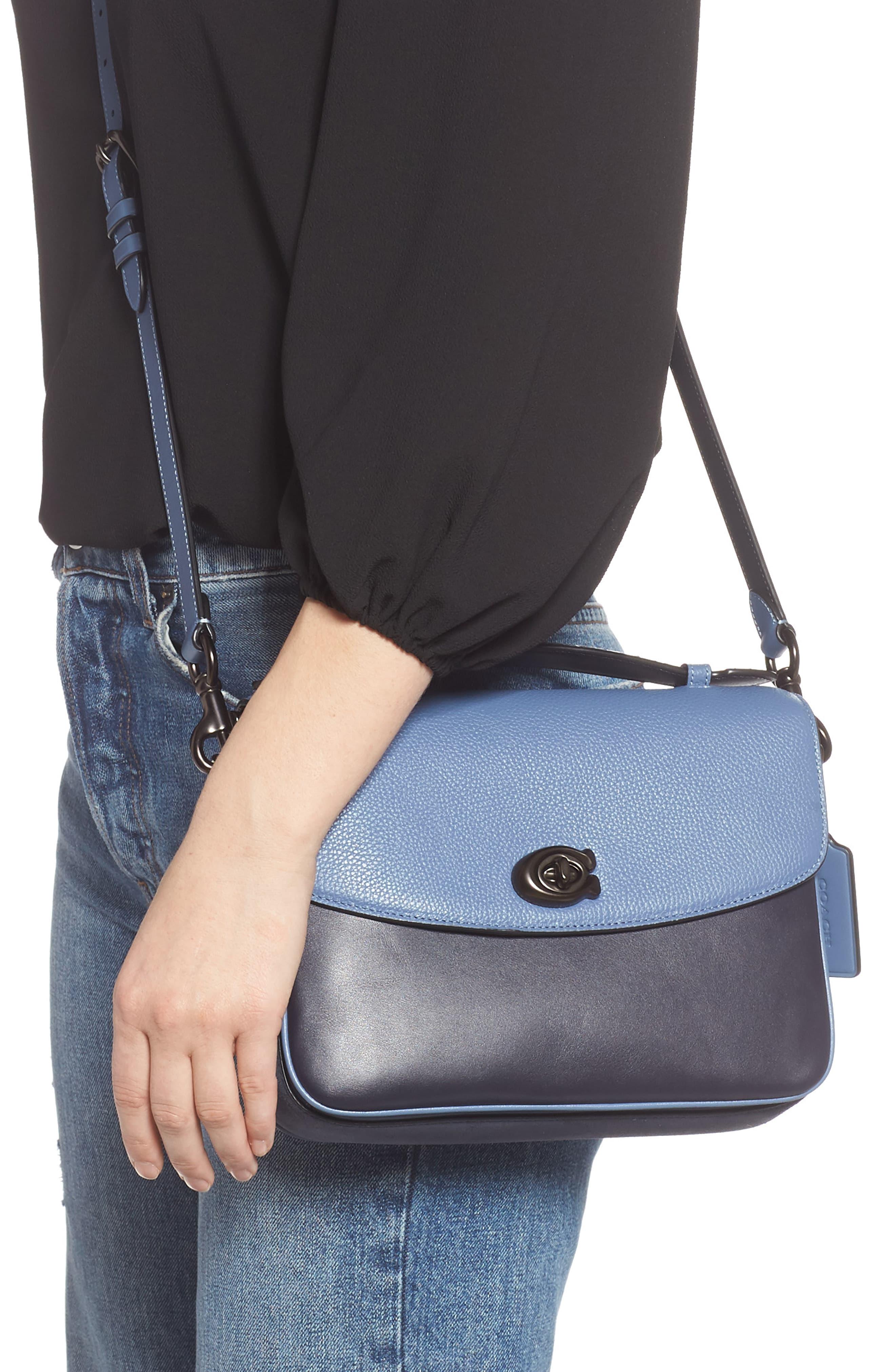 crossbody purse blue
