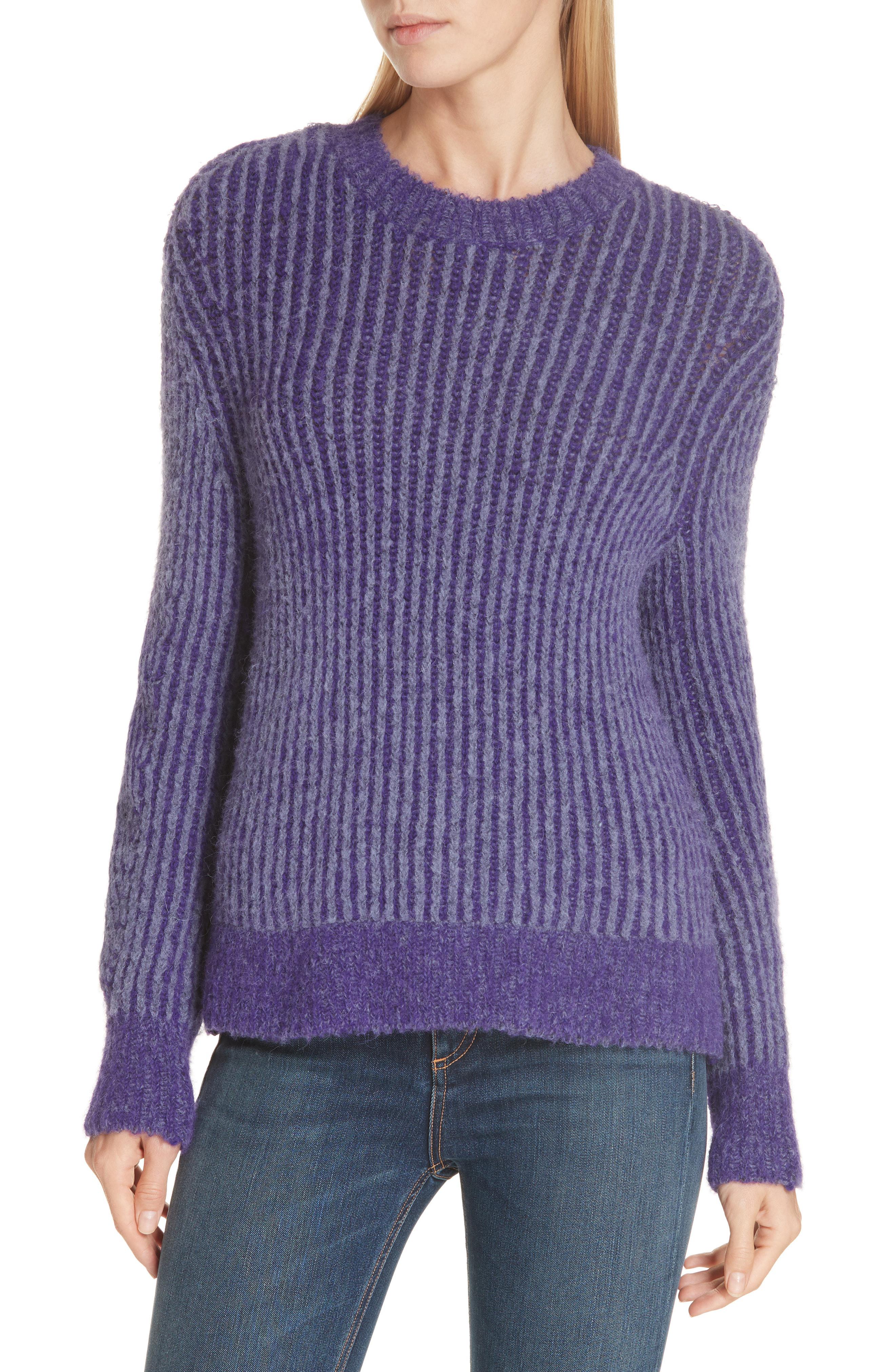 Lyst - Rag & Bone Jonie Rib Knit Sweater in Purple