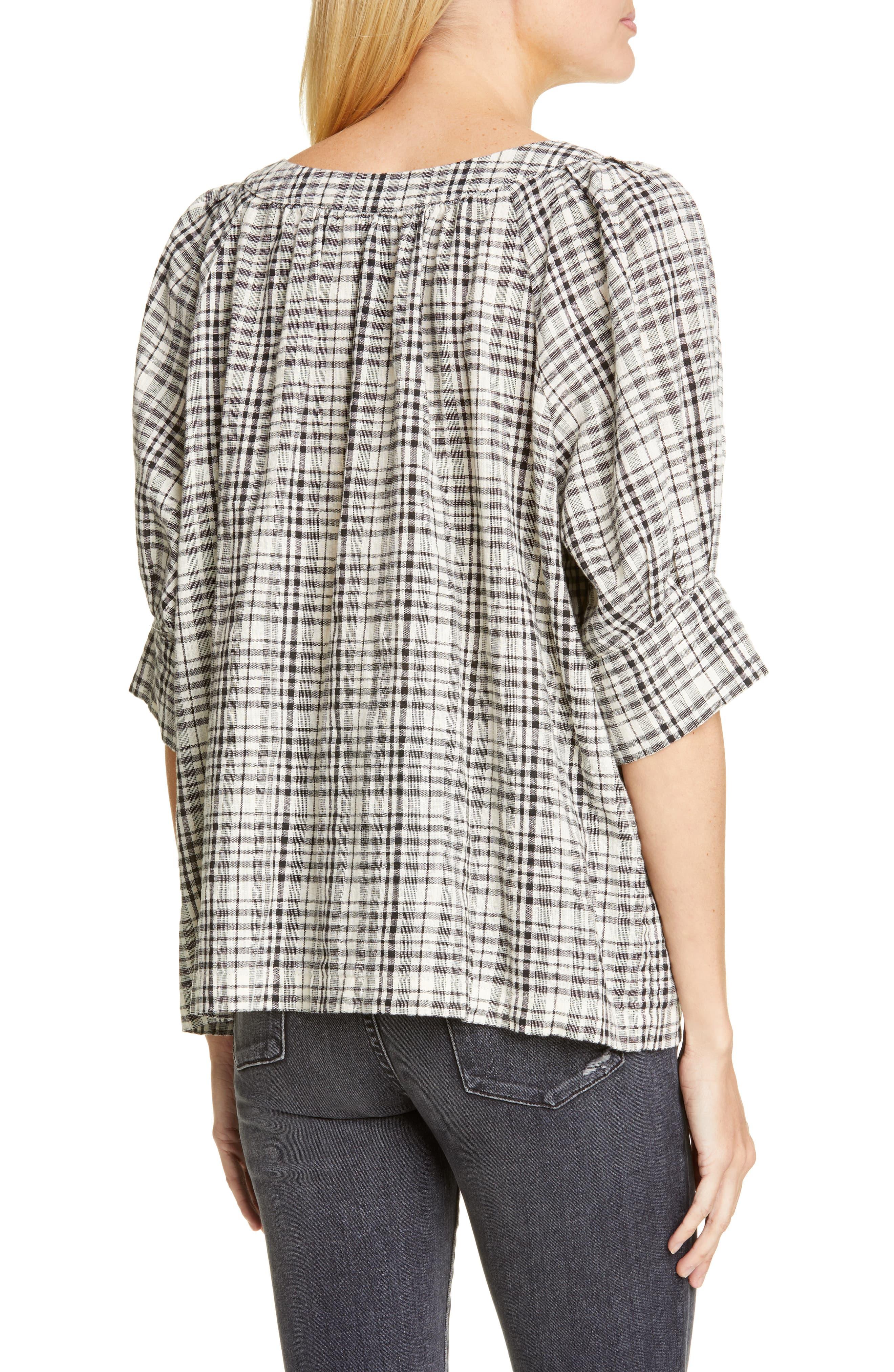 puff sleeve button shirt