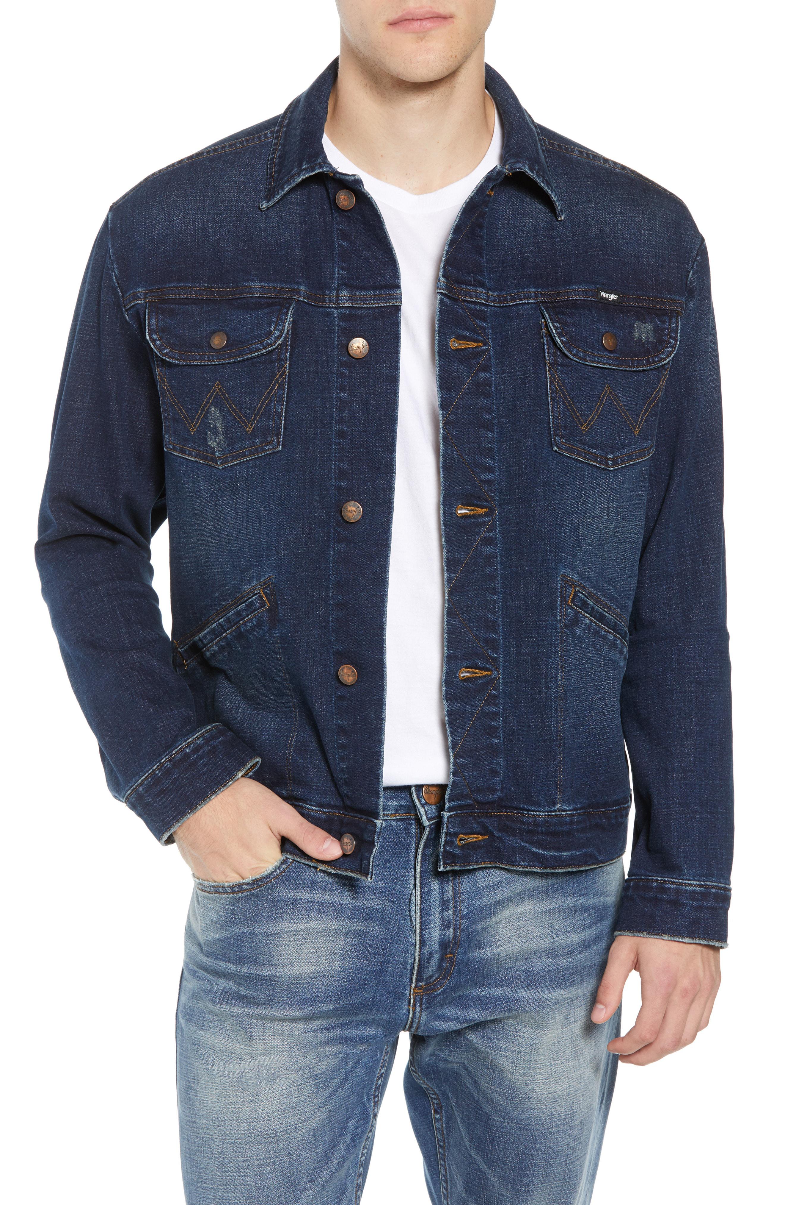 Lyst - Wrangler Heritage Denim Jacket in Blue for Men
