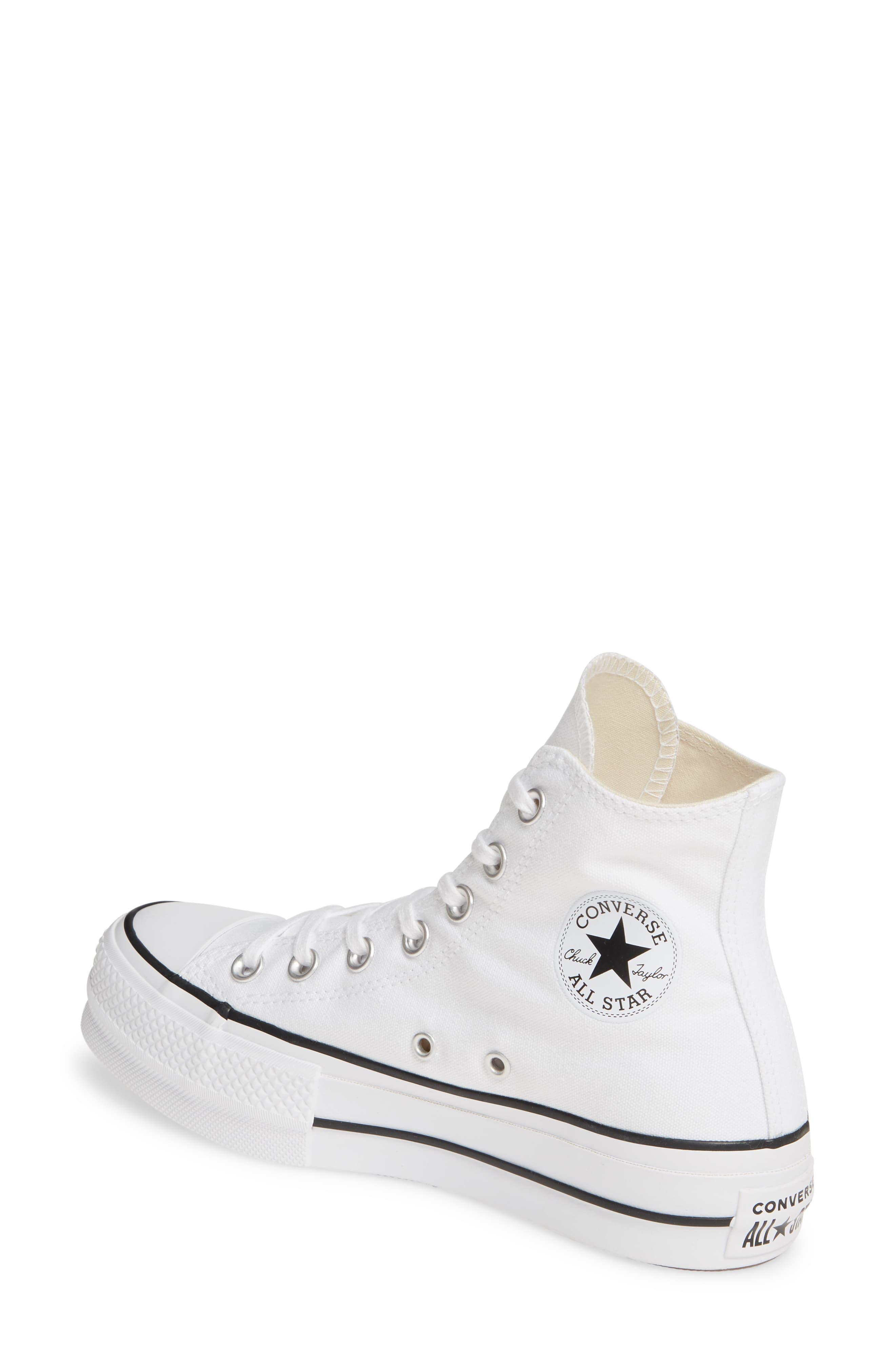Converse Chuck Taylor All Star Lift High Top Platform Sneaker in White - Lyst