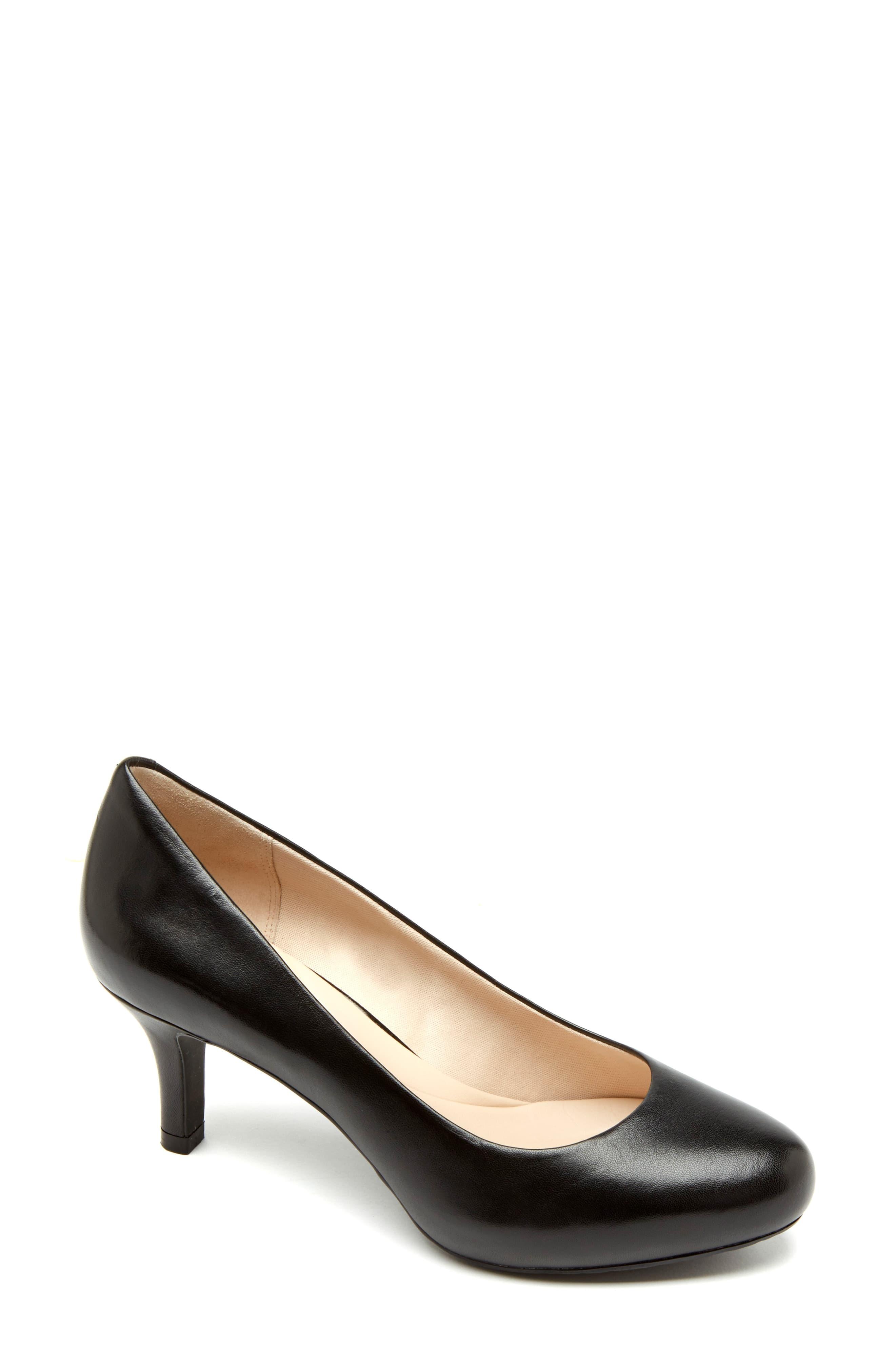 Rockport Leather Sto Pump in Black Patent (Black) Lyst