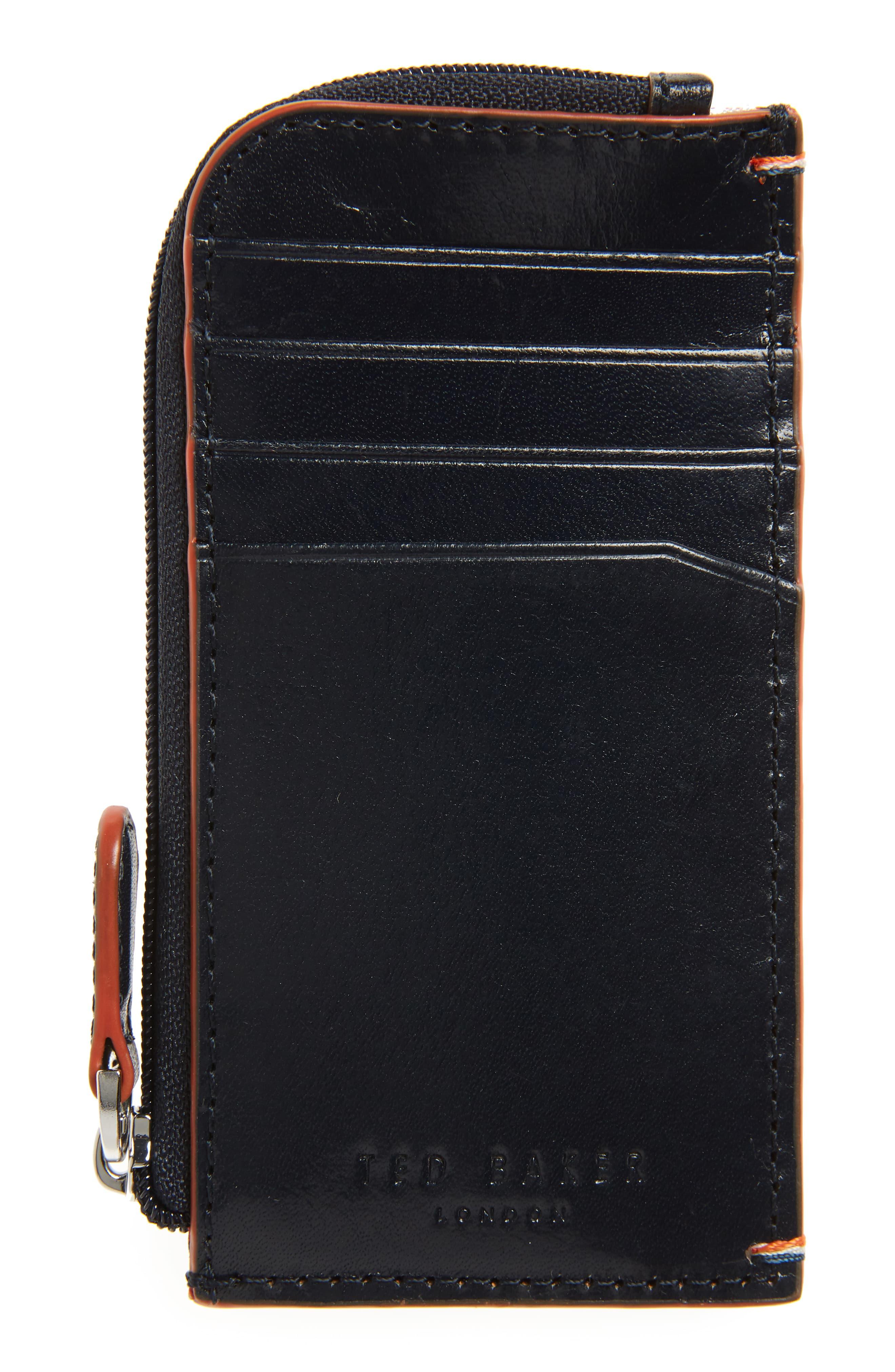 Ted Baker Leather Card Holder in Blue for Men Lyst