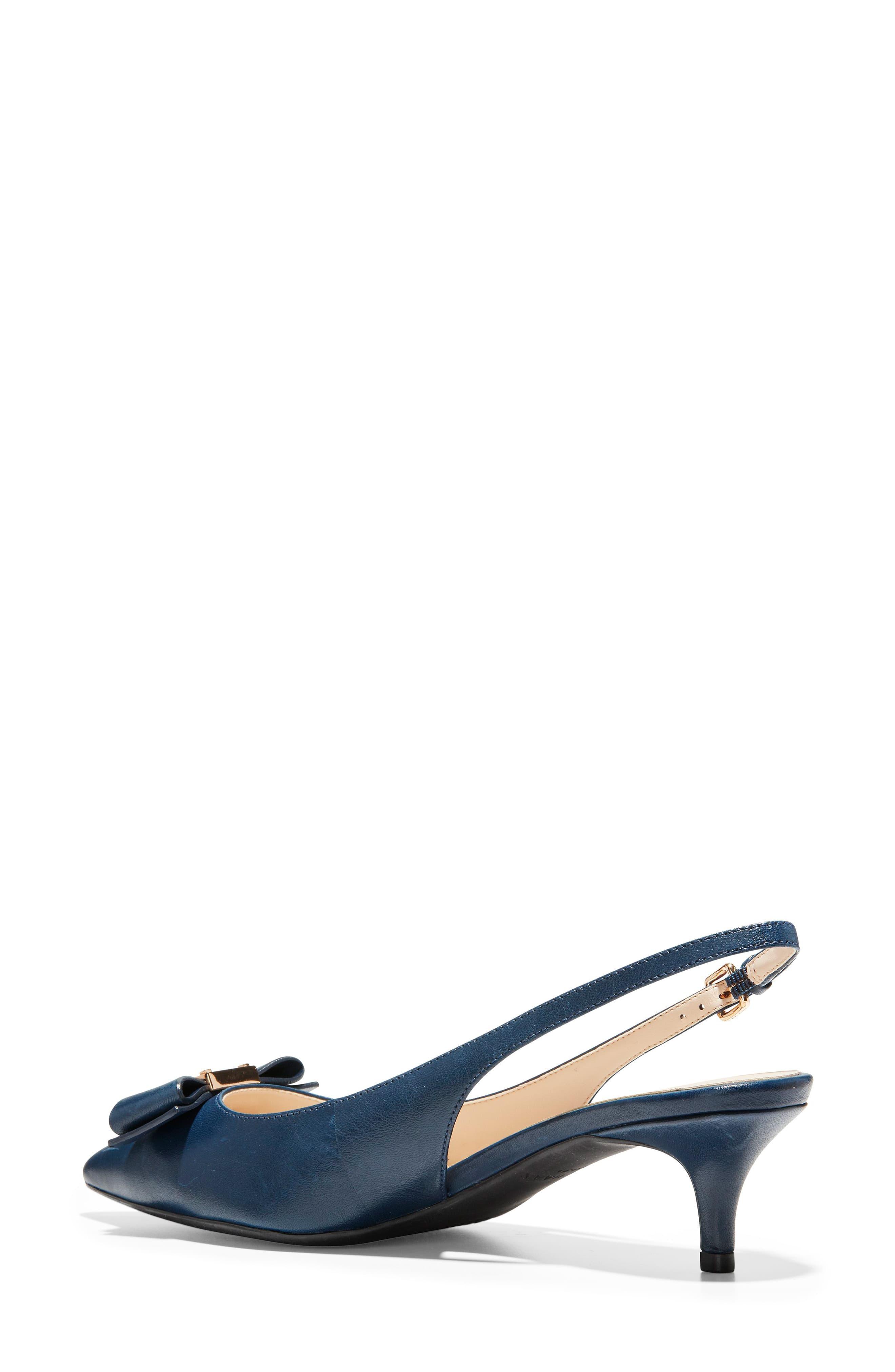 Cole Haan Tali Bow Slingback Pump in Blue - Lyst