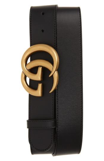Gucci Cintura Donna Leather Belt in Black | Lyst