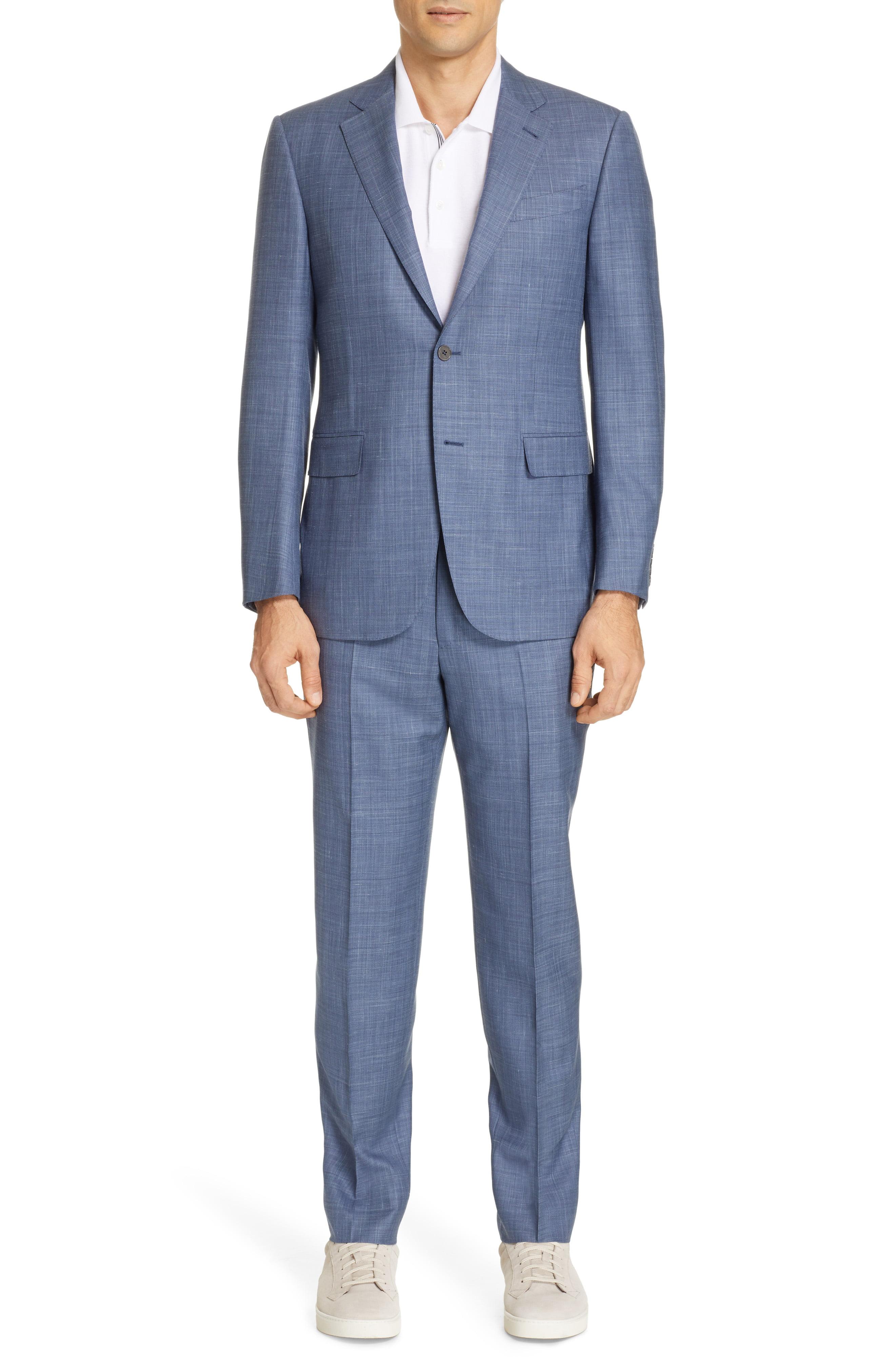 Lyst - Ermenegildo Zegna Trofeo Classic Fit Solid Wool Blend Suit in ...