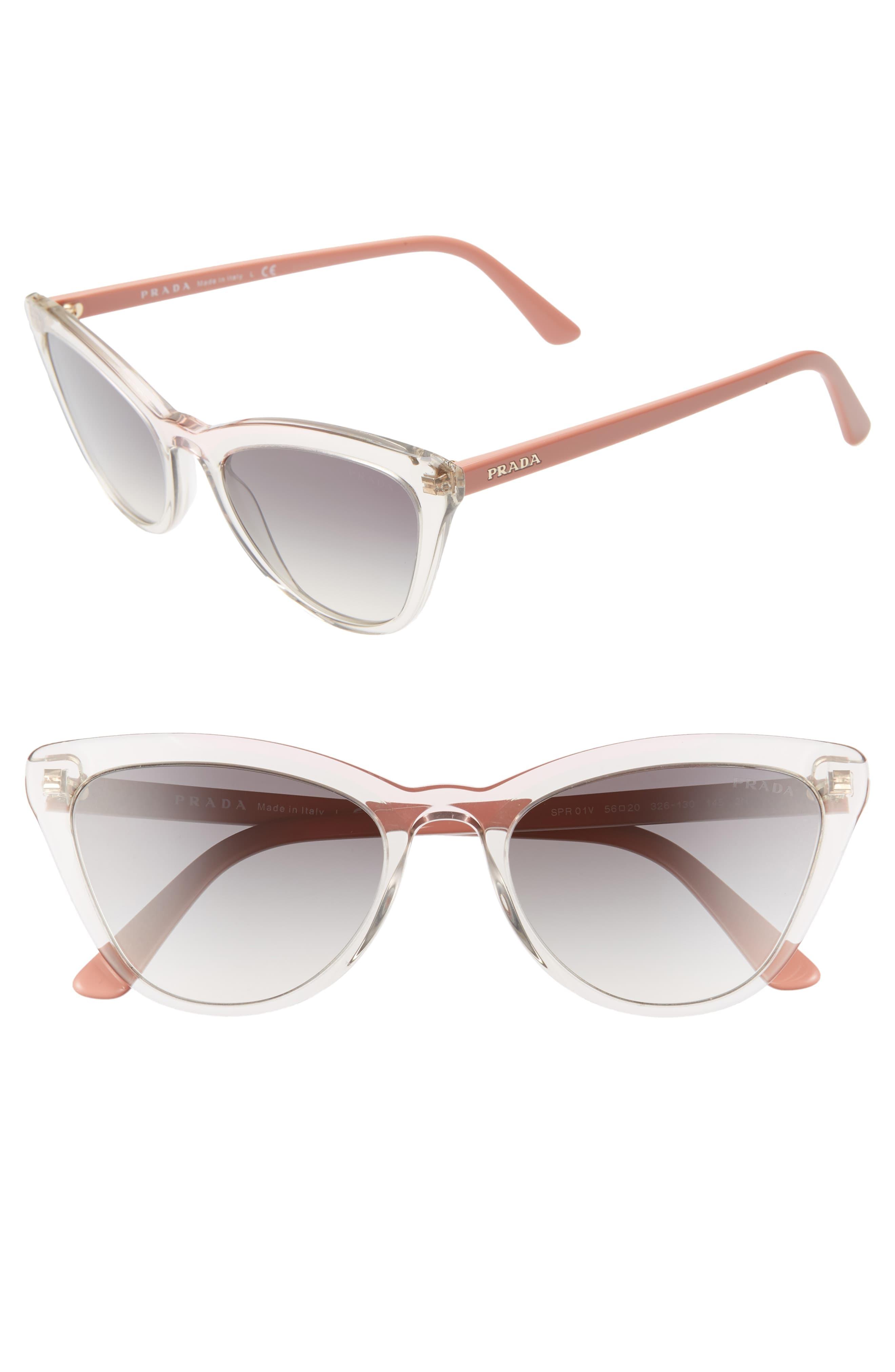 prada cat eye sunglasses pink