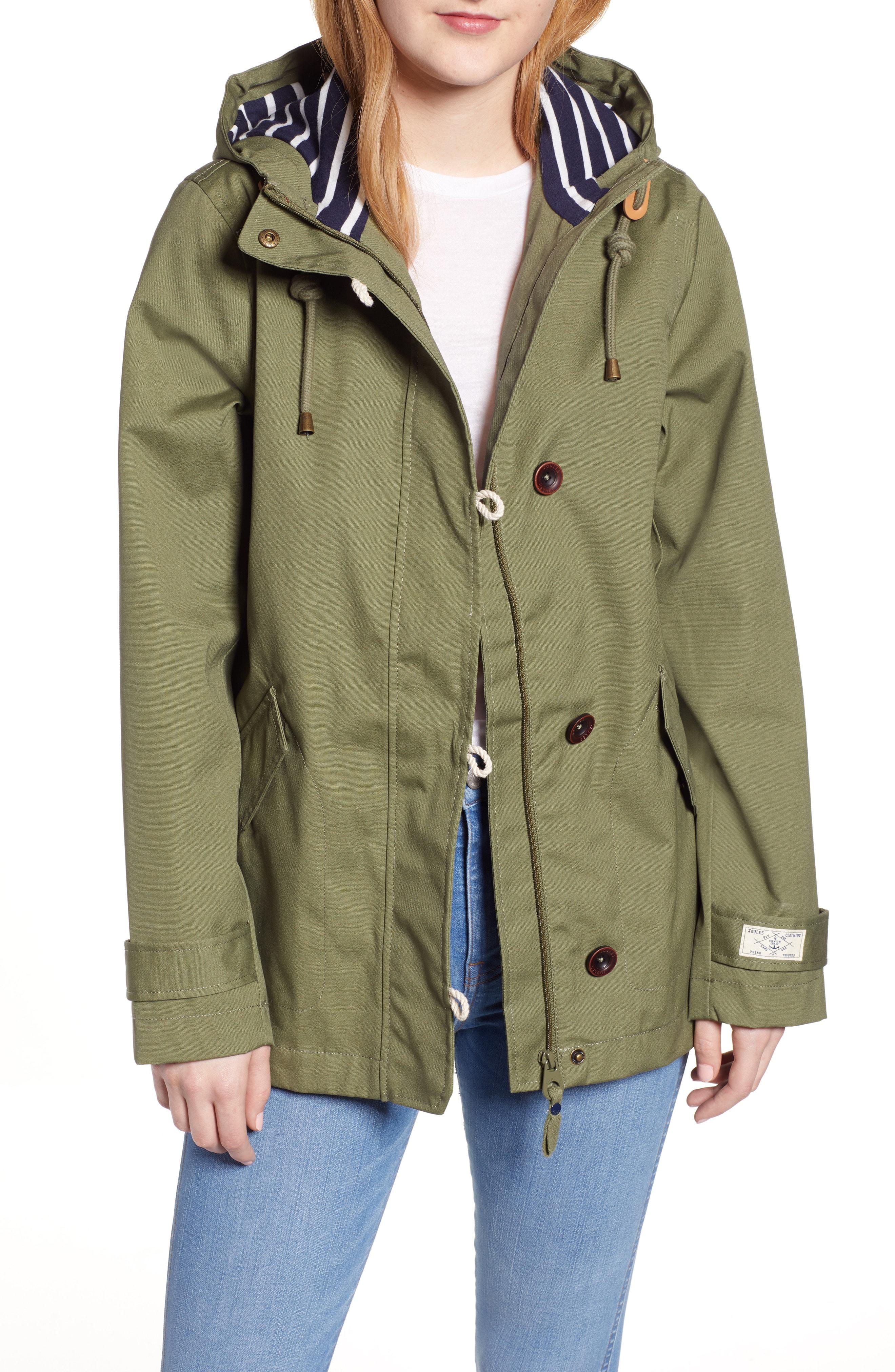 joules green padded coat