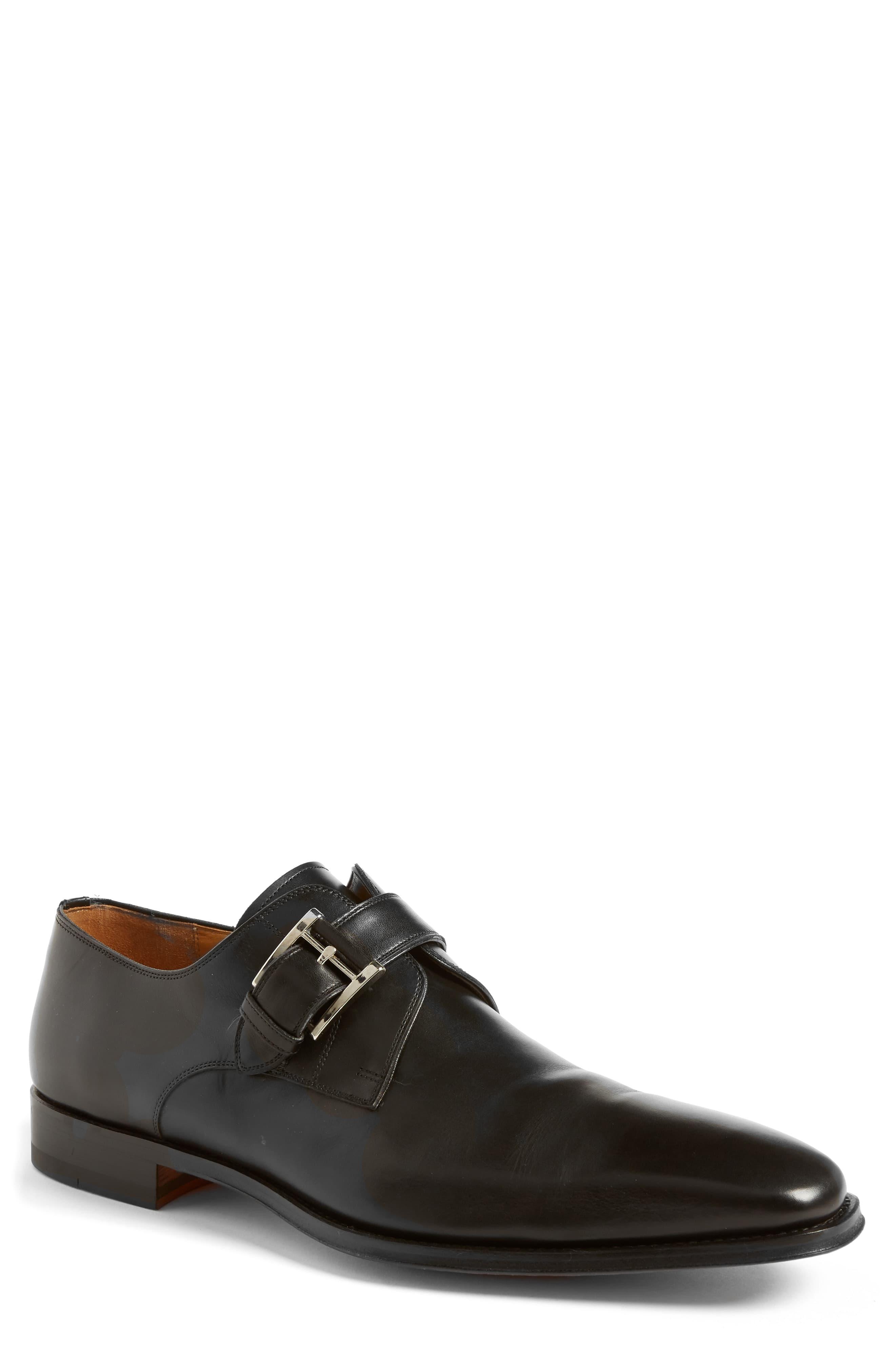 magnanni marco plain toe monk shoe