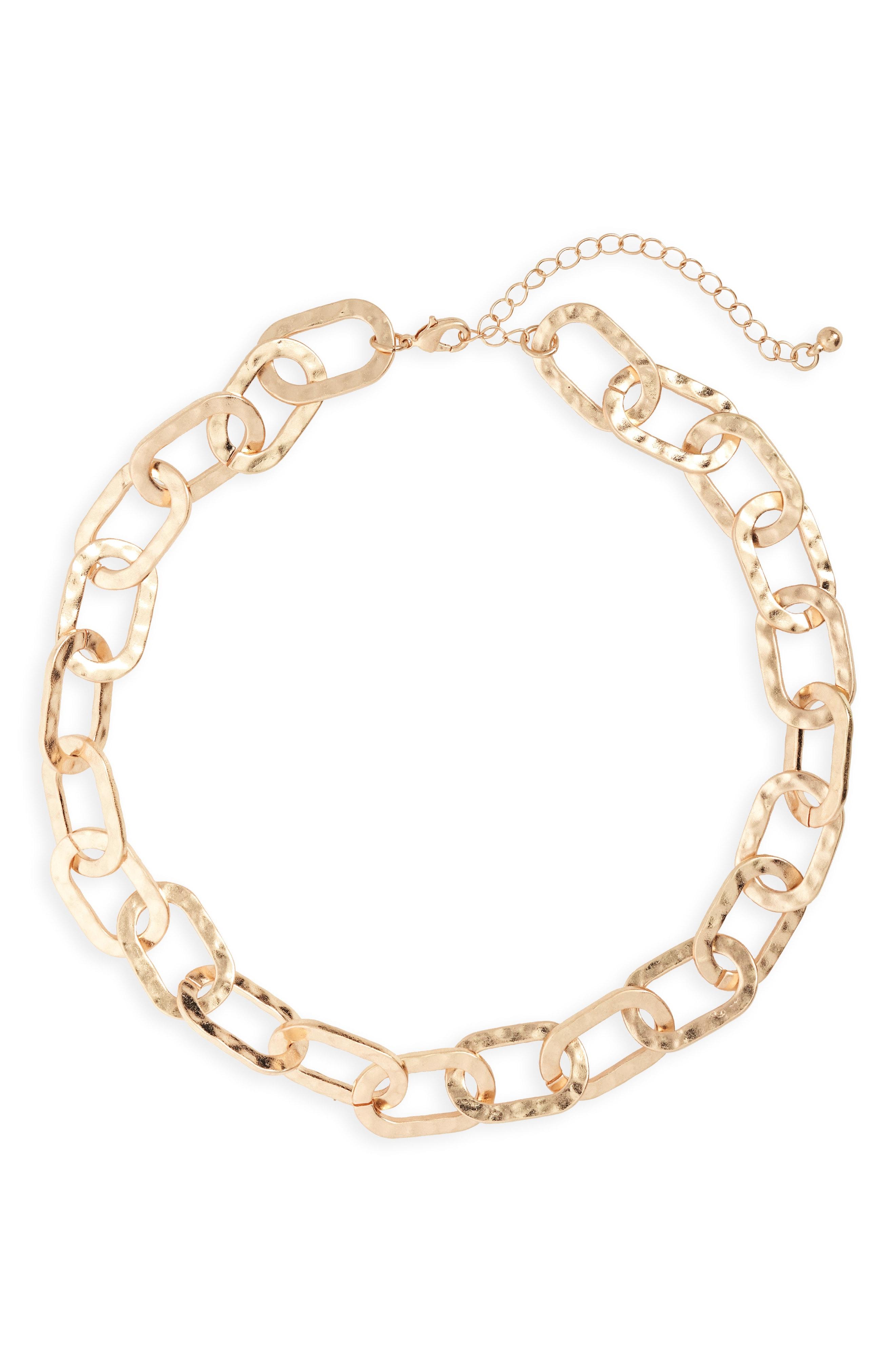 Lyst - Panacea Chain Link Necklace in Metallic