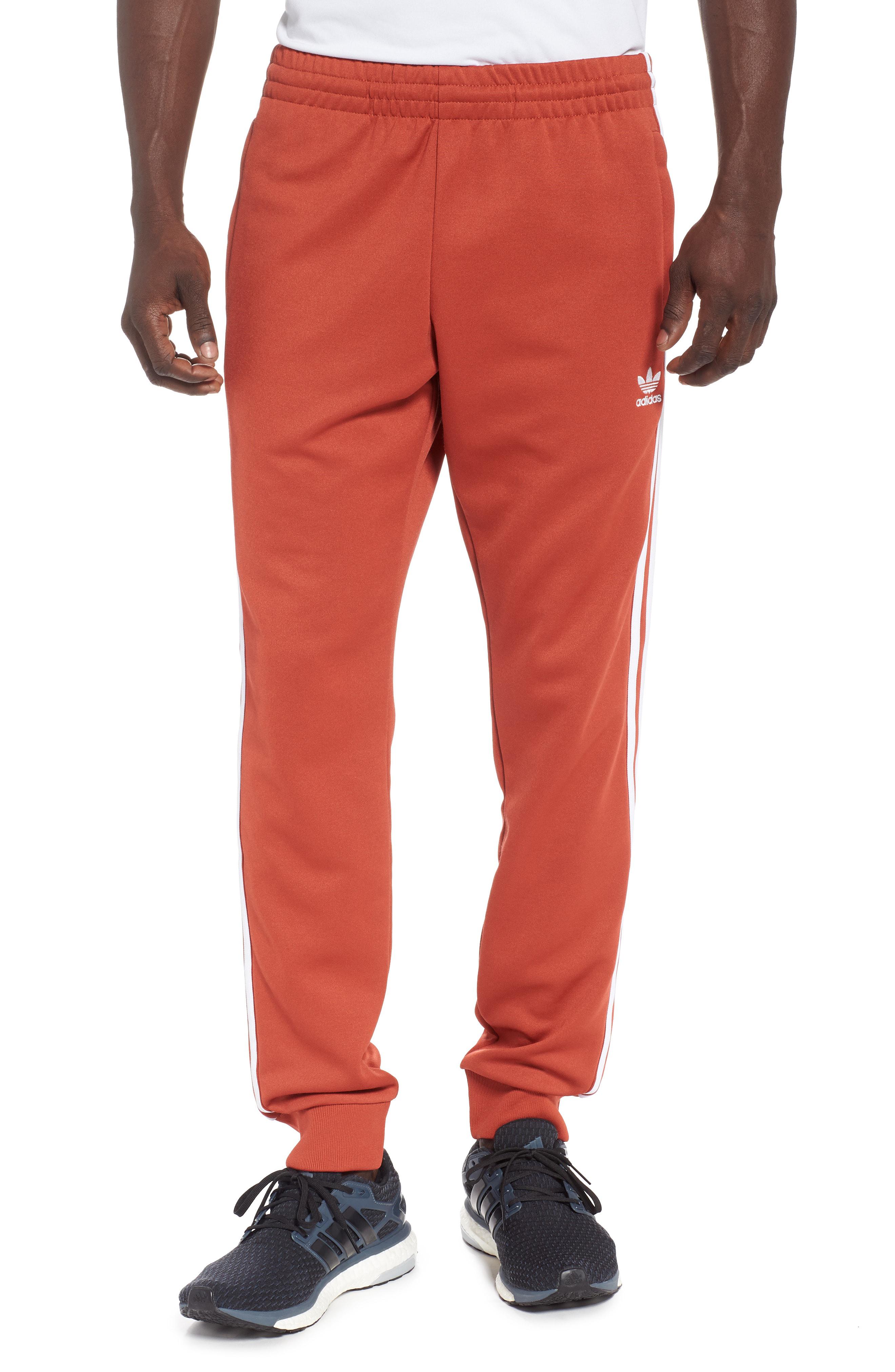 adidas Originals Adidas Original Sst Track Pants in Red for Men - Lyst