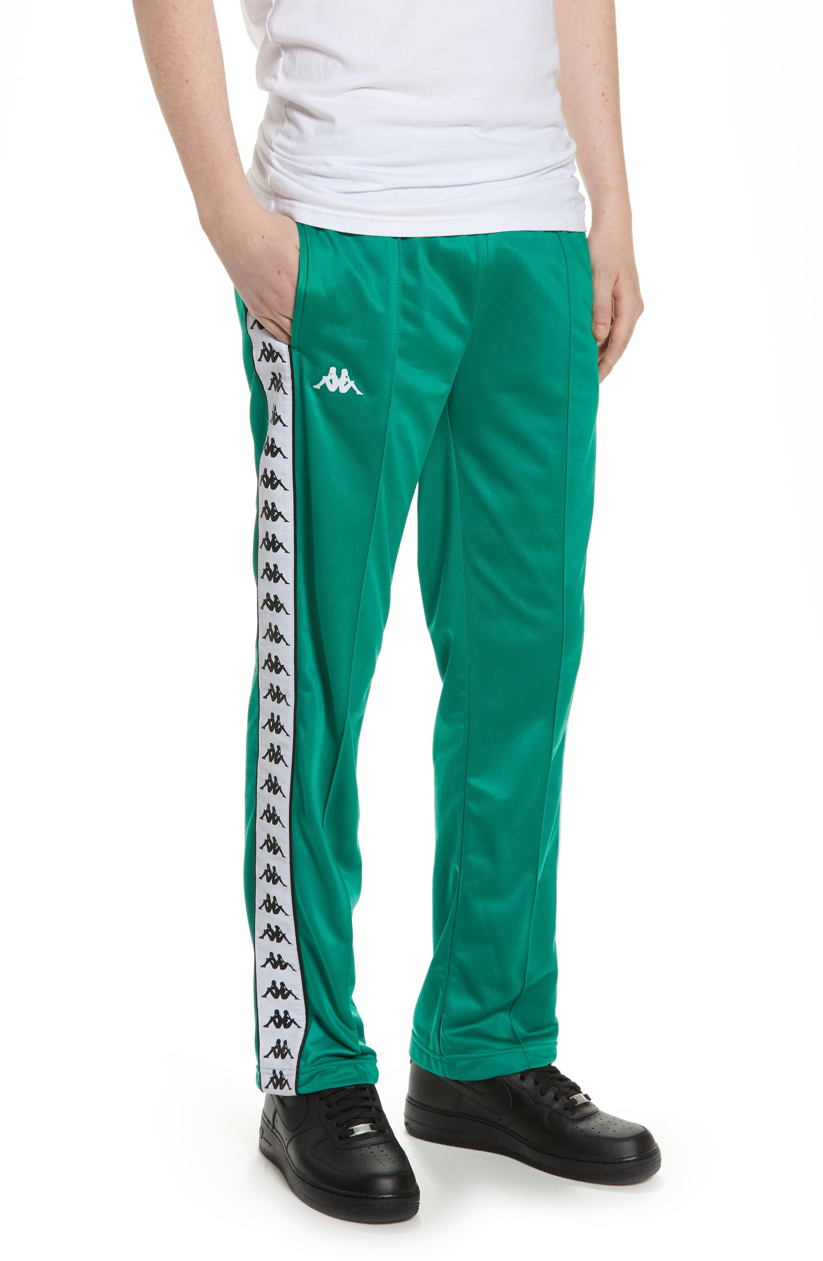 kappa red track pants