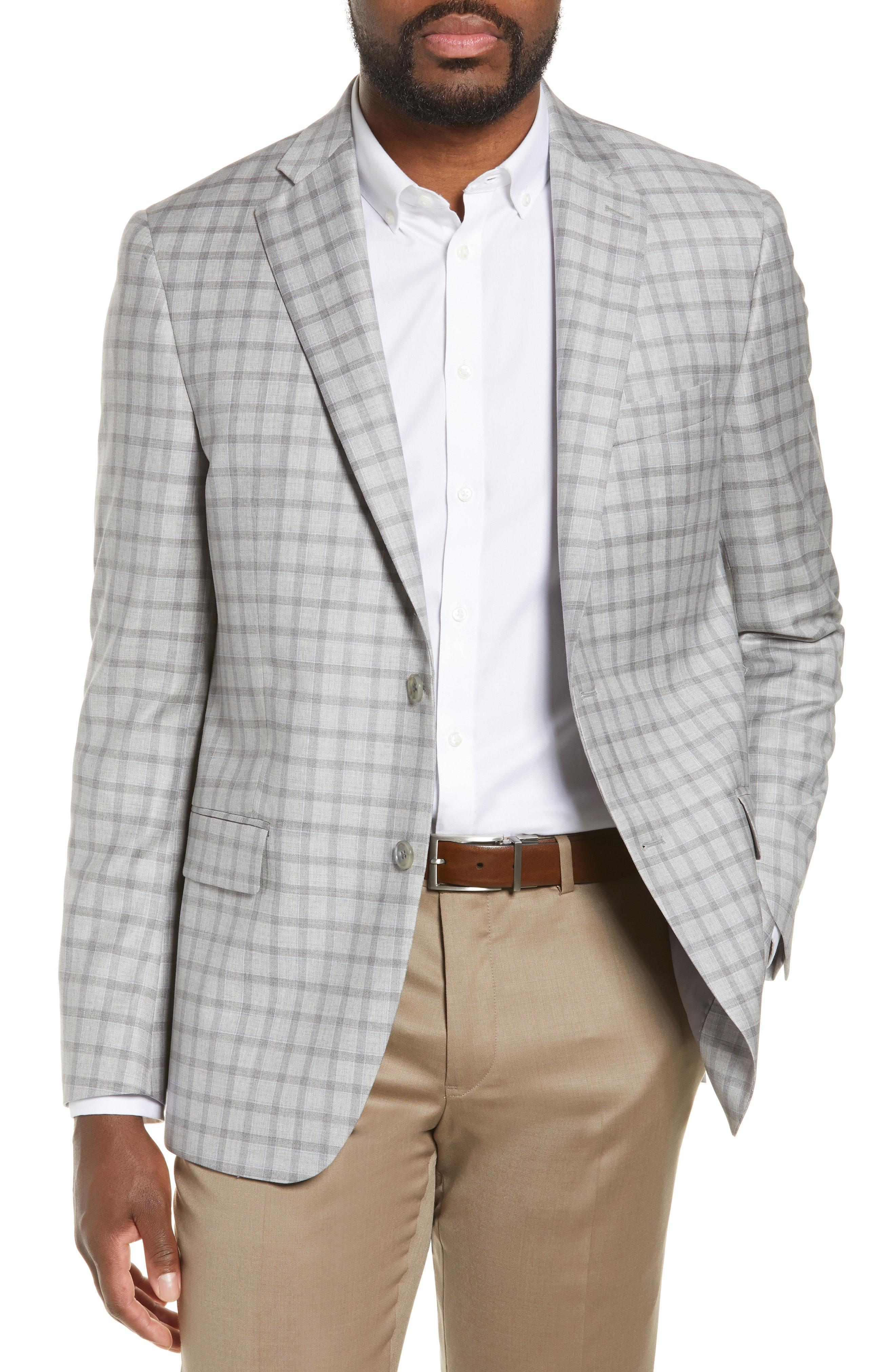 Lyst - Hart Schaffner Marx Classic Fit Check Wool Sport Coat in Gray ...