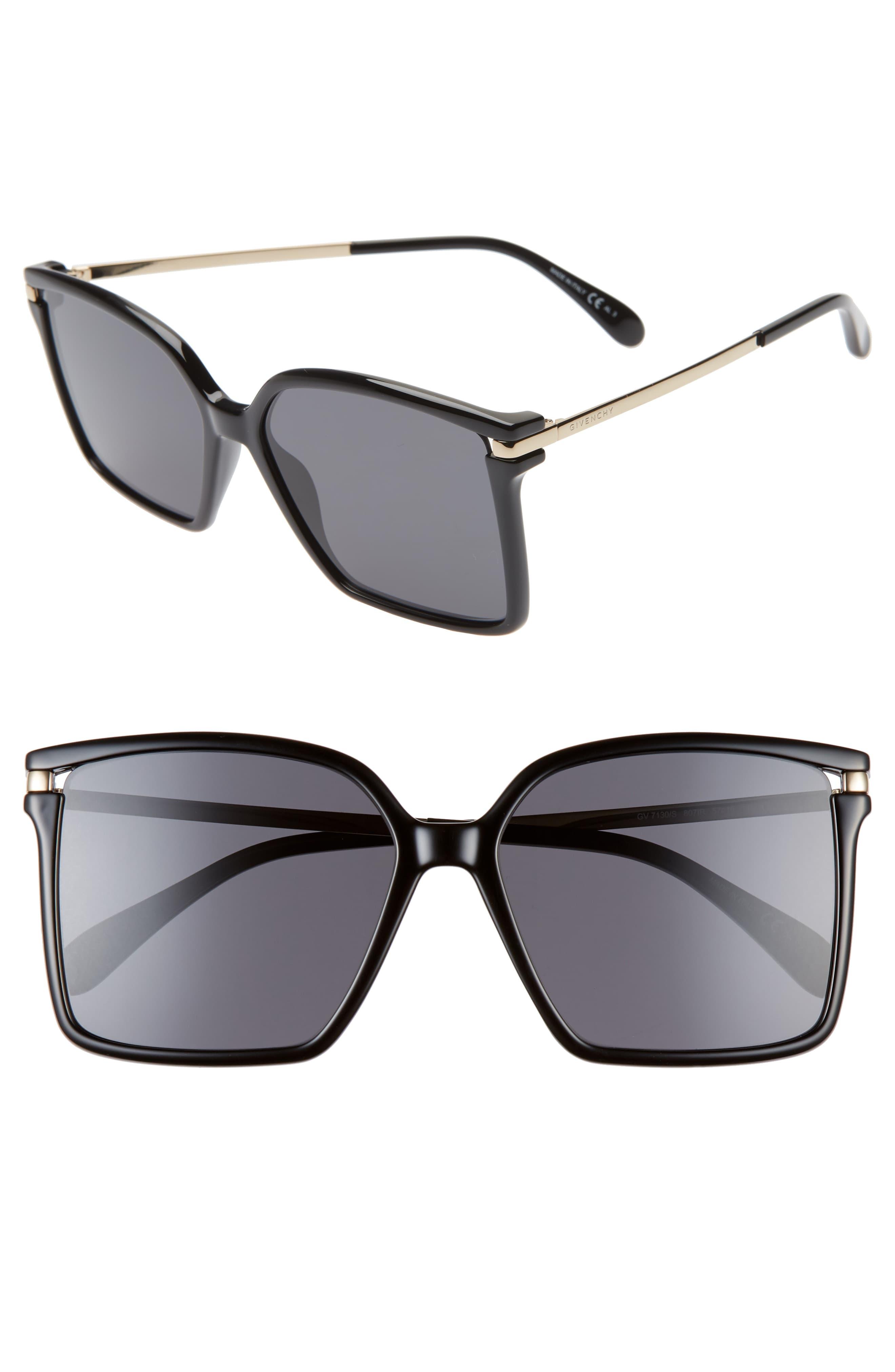 Givenchy 57mm Square Sunglasses In Black Lyst 