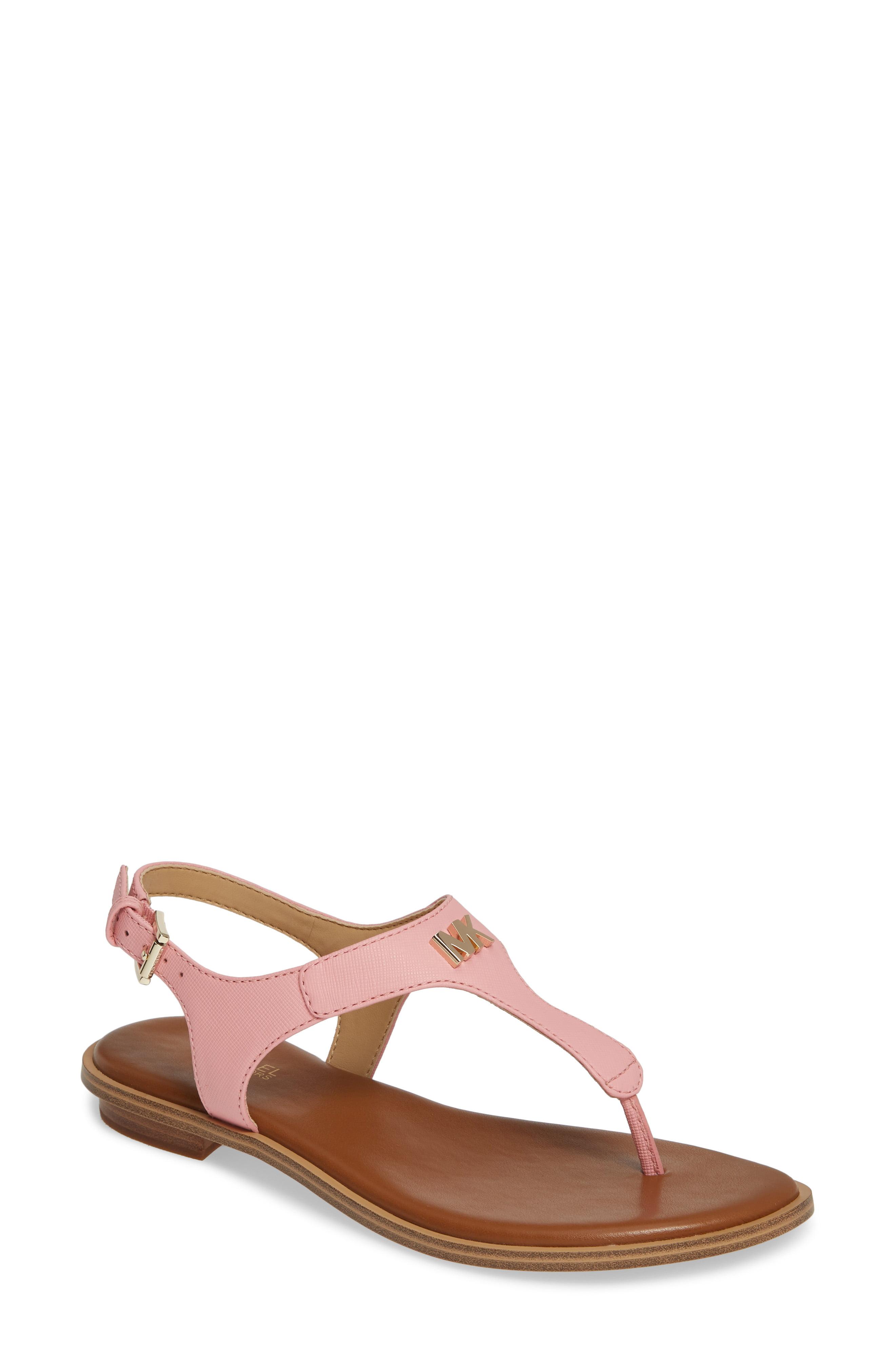 Lyst - MICHAEL Michael Kors Melanie T-strap Sandal in Pink