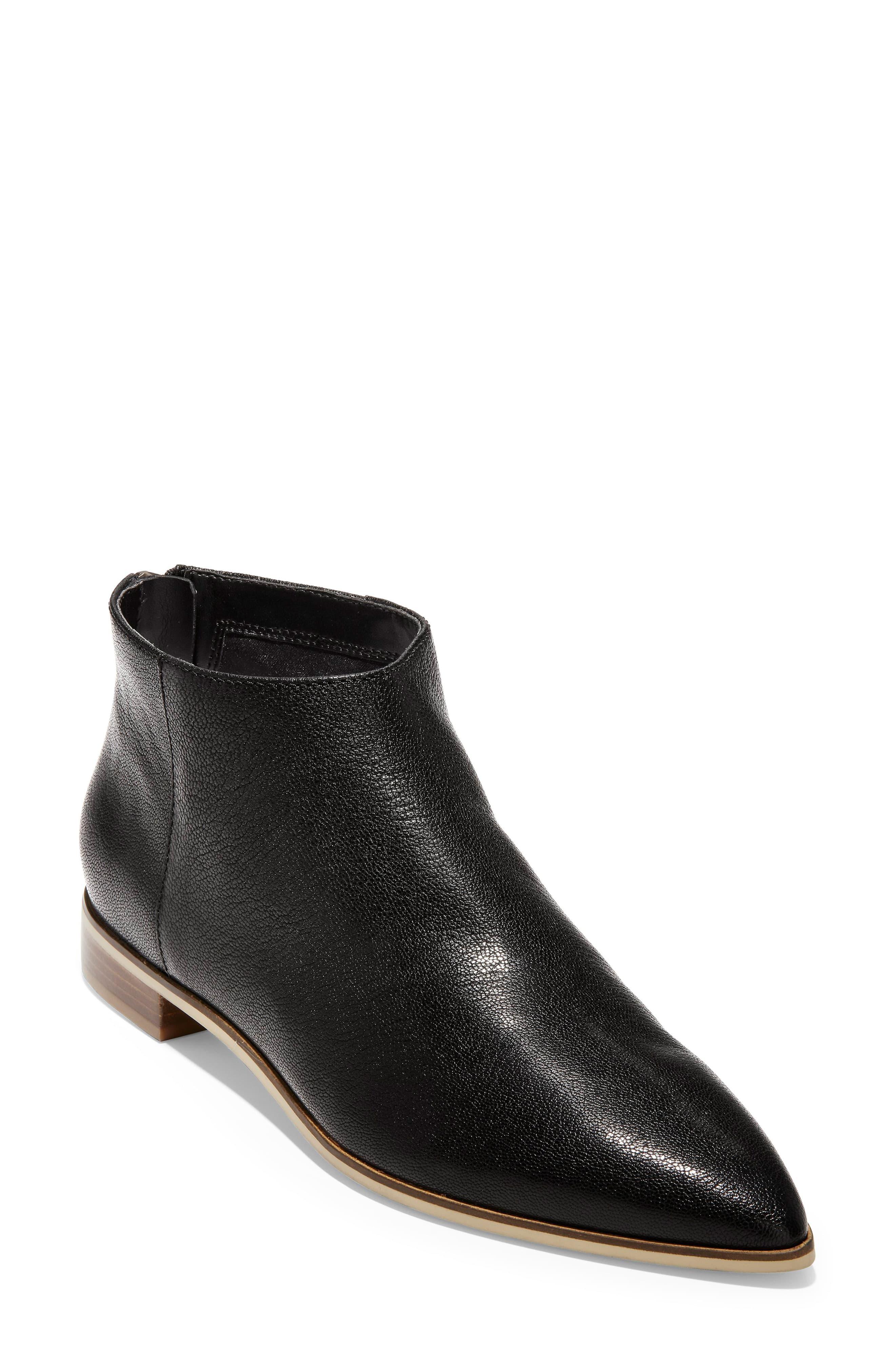 cole haan havana bootie black leather