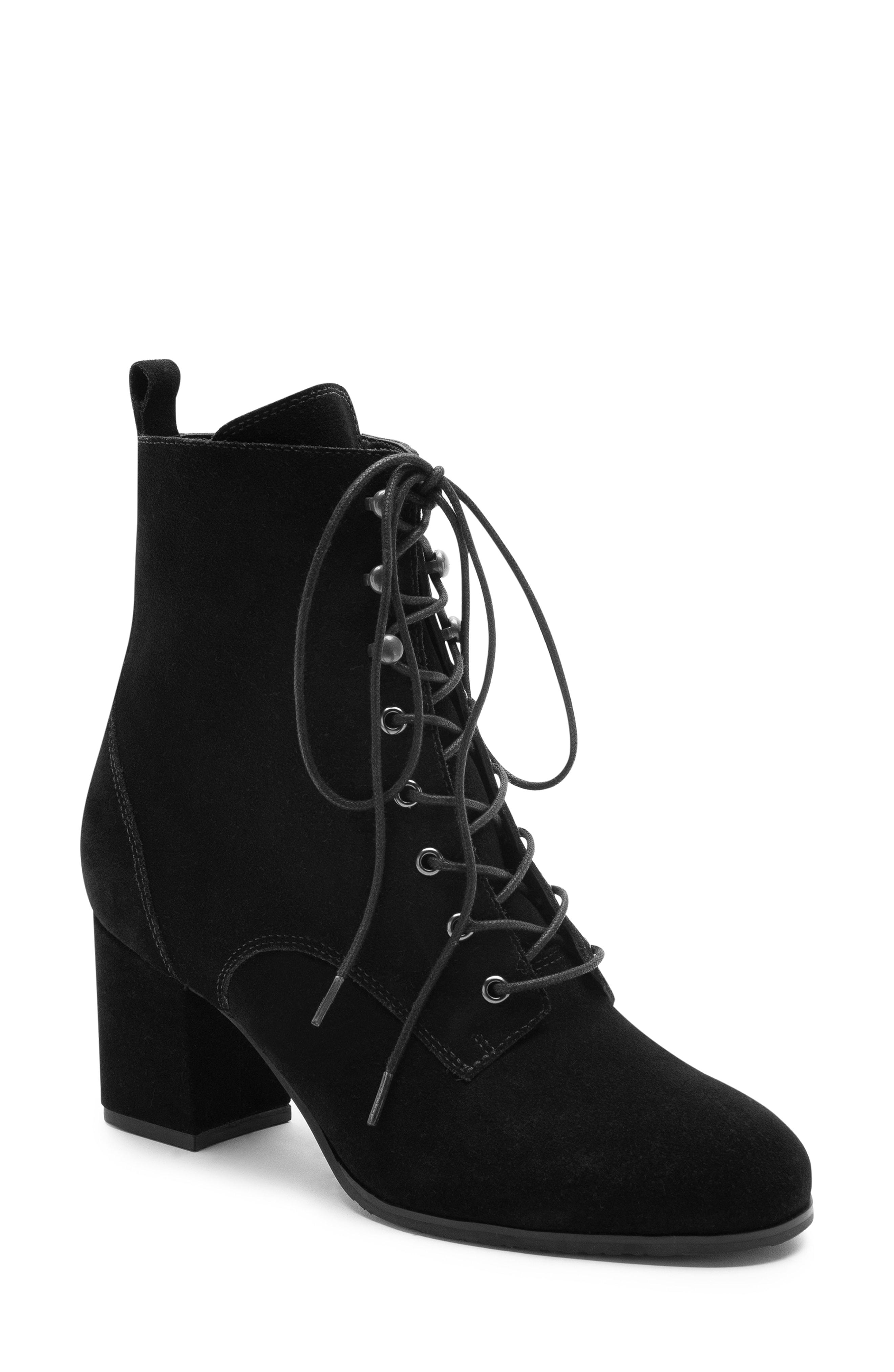 Lyst - Blondo Waterproof Suede Dan Booties in Black - Save 0. ...