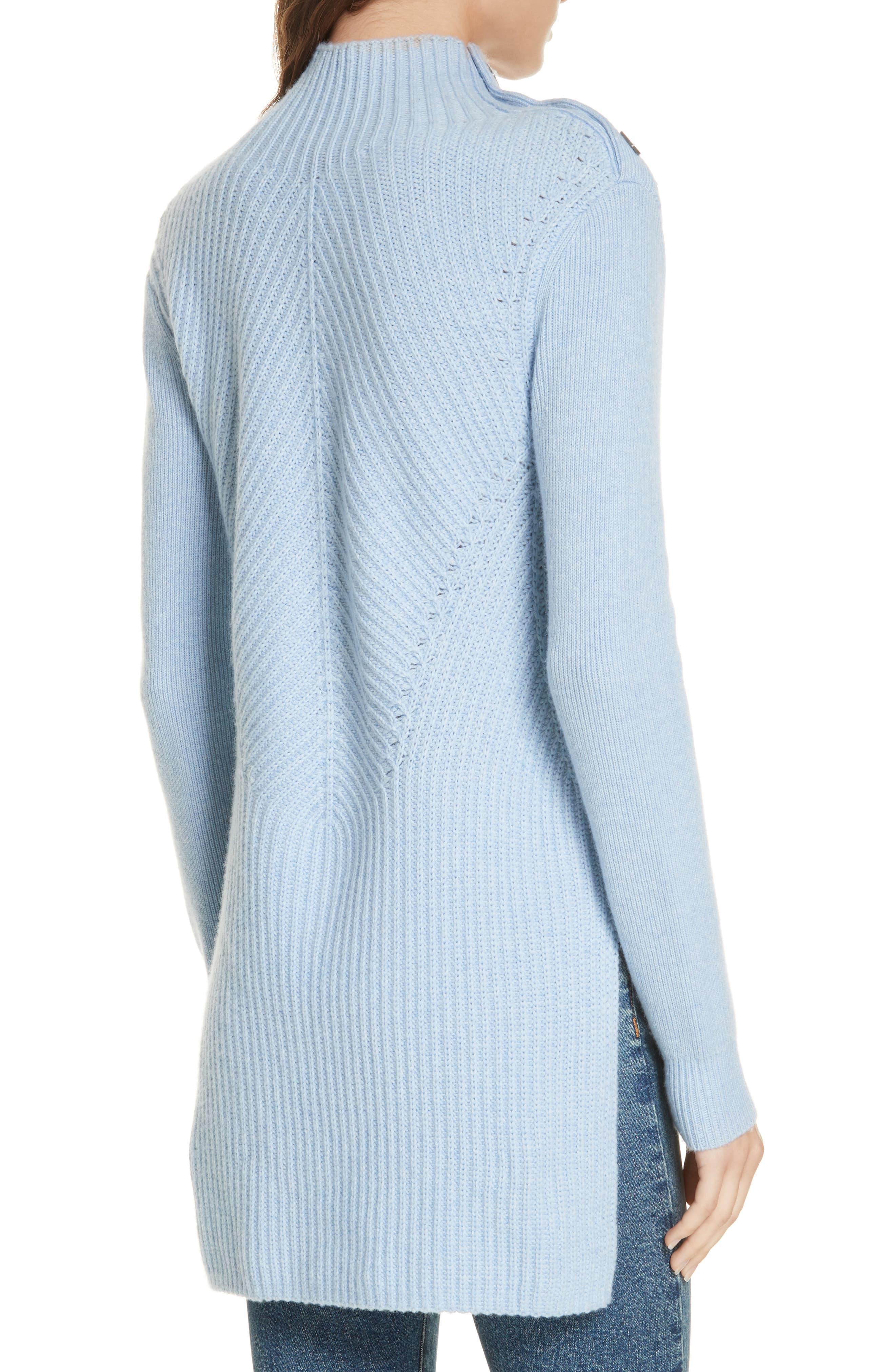 Veronica Beard Rama Merino Wool & Cashmere High/low Sweater in Blue ...