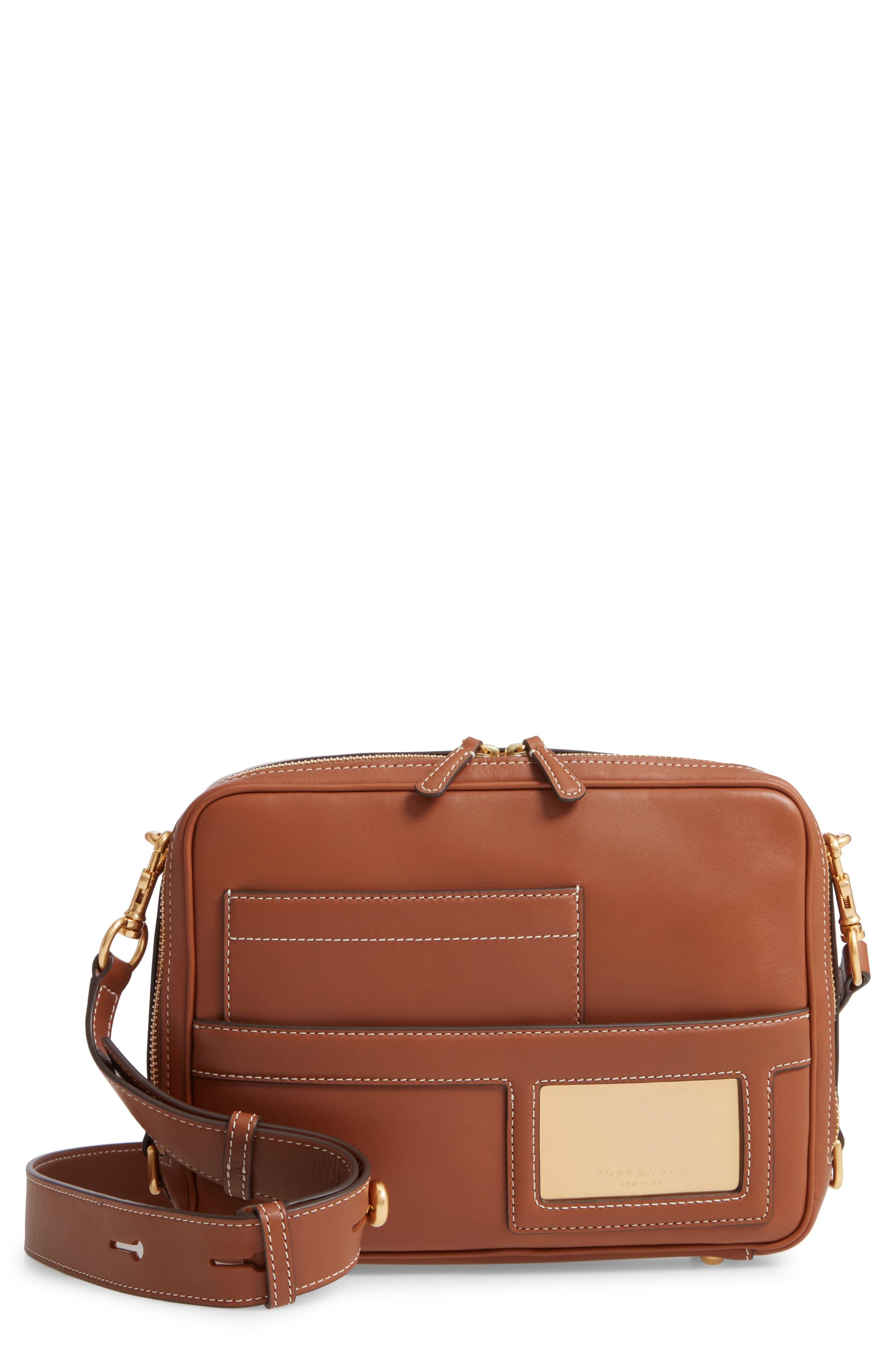 Tory Burch Leather Camera Bag in Brown - Lyst