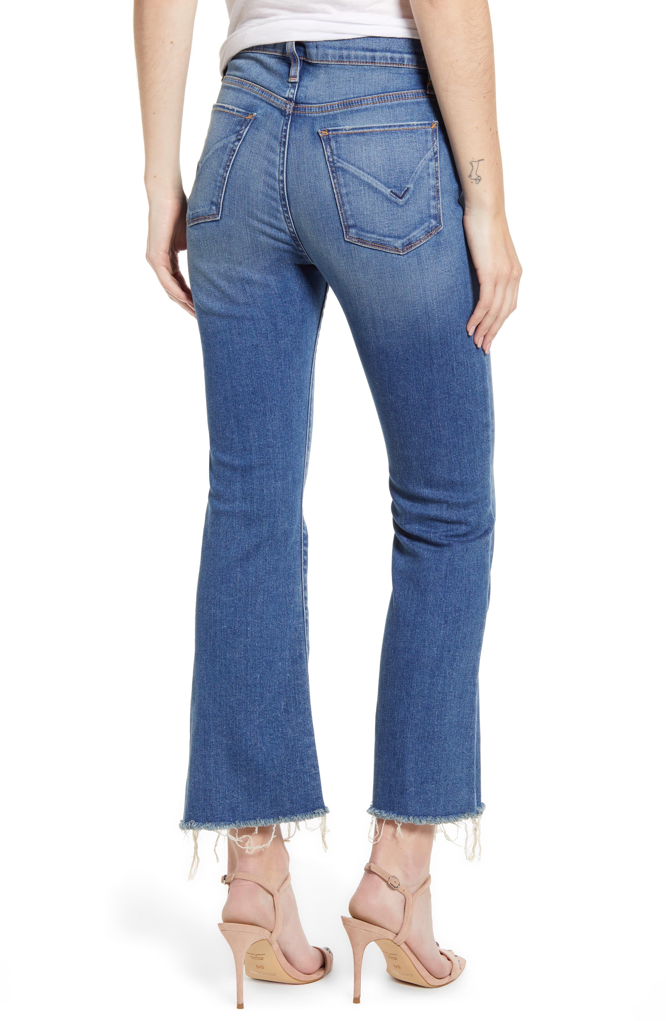 Hudson Jeans Holly Barefoot Crop Flare Jeans in Blue - Lyst