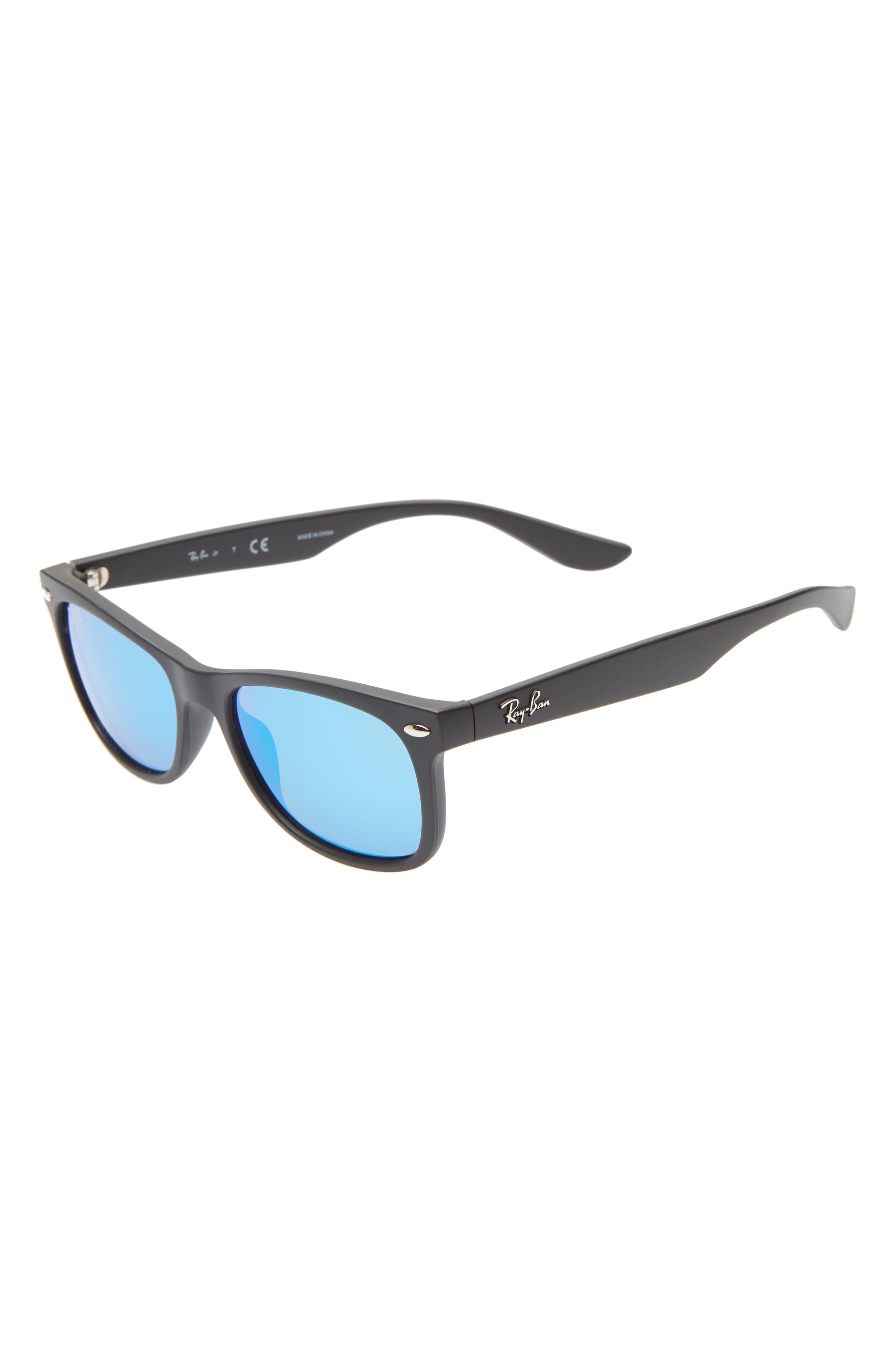 RayBan Junior 48mm Wayfarer Mirrored Sunglasses in Blue Lyst