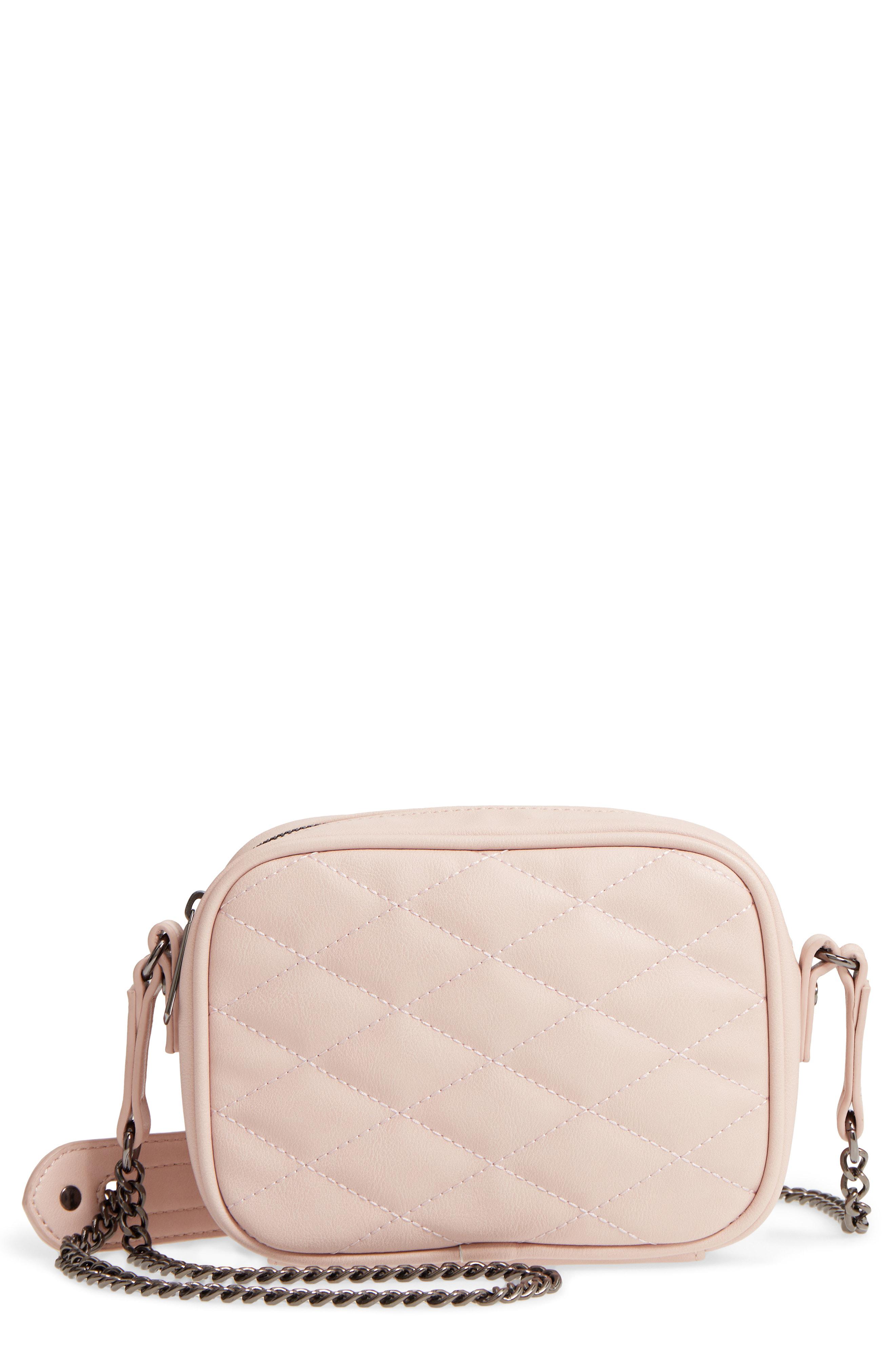 Lyst - Mali And Lili Mali + Lili Taylor Quilted Vegan Leather Crossbody Camera Bag in Pink