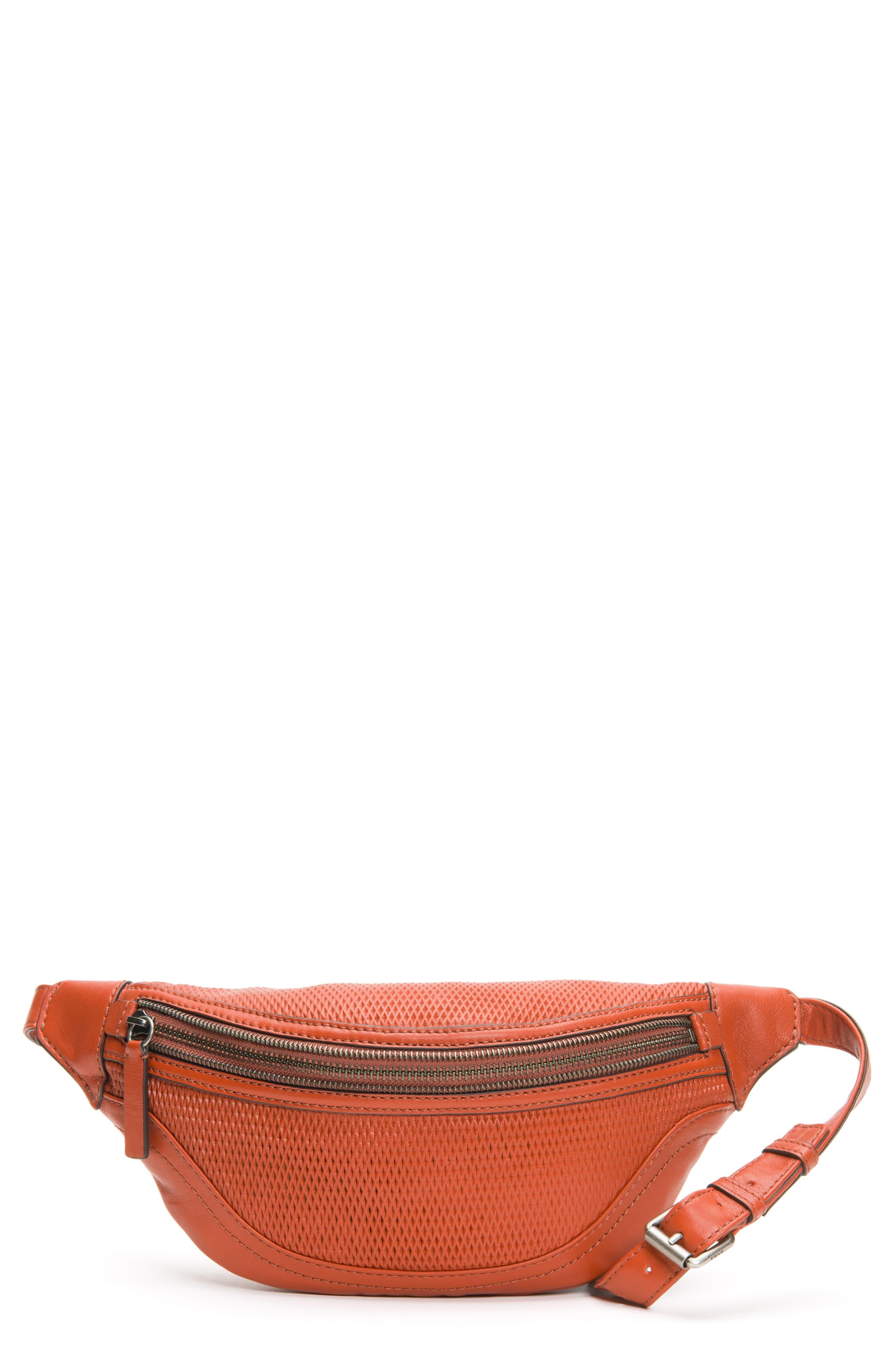 Frye Lena Perforated Leather Belt Bag - - Lyst