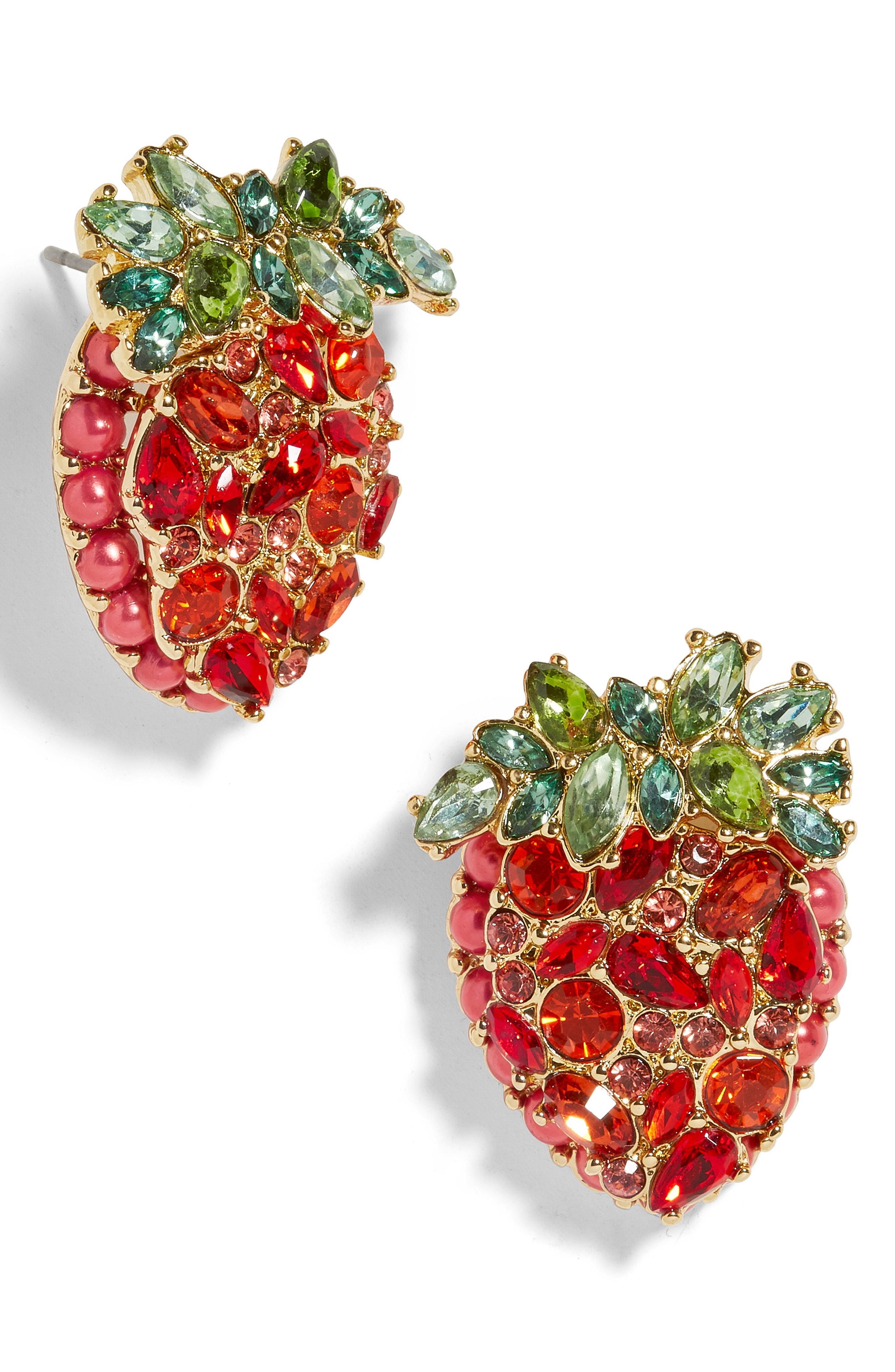 Lyst BaubleBar Strawberry Earrings in Red Save 25