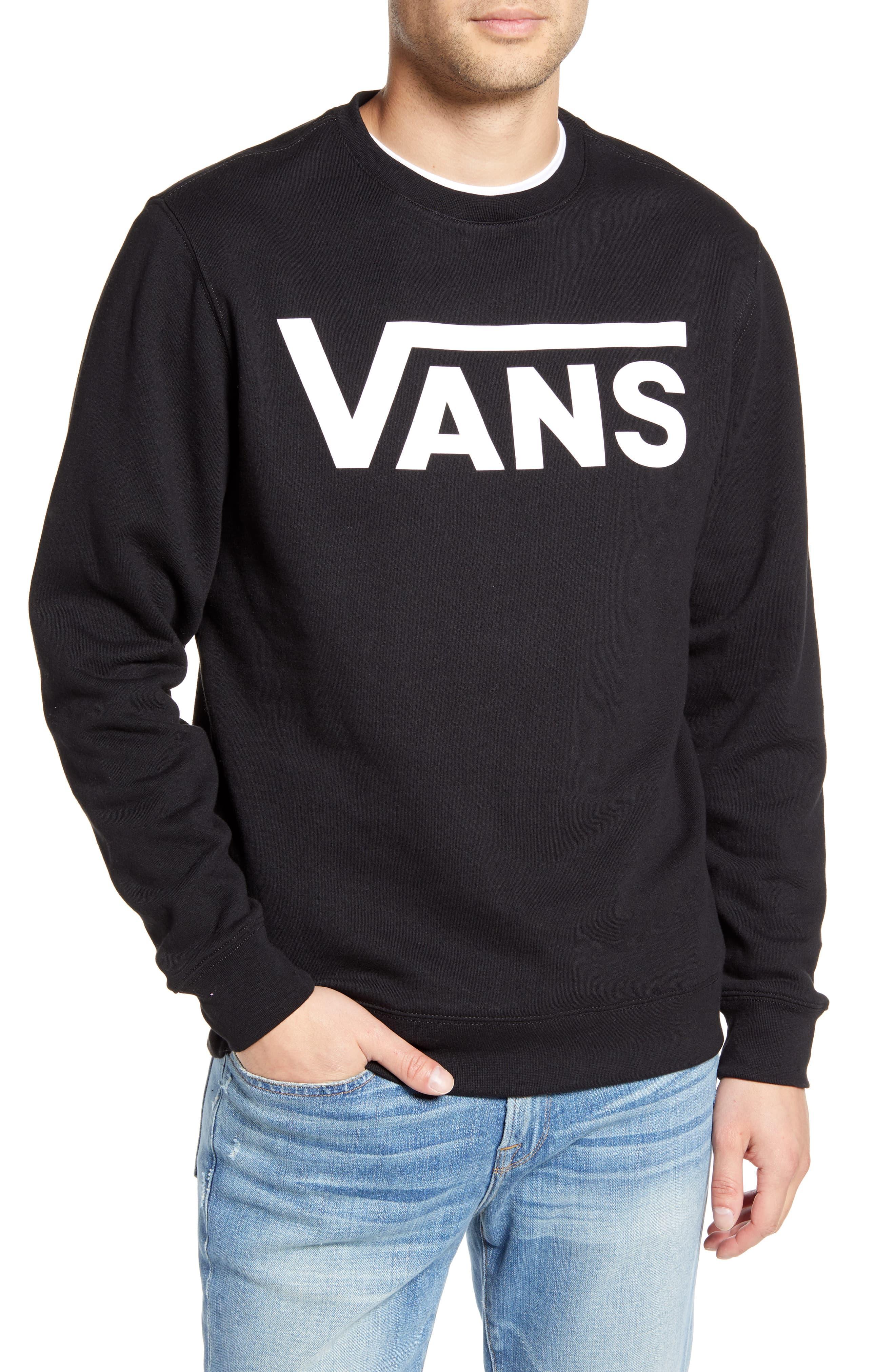 Vans Classic Crew Fleece in Black for Men - Lyst