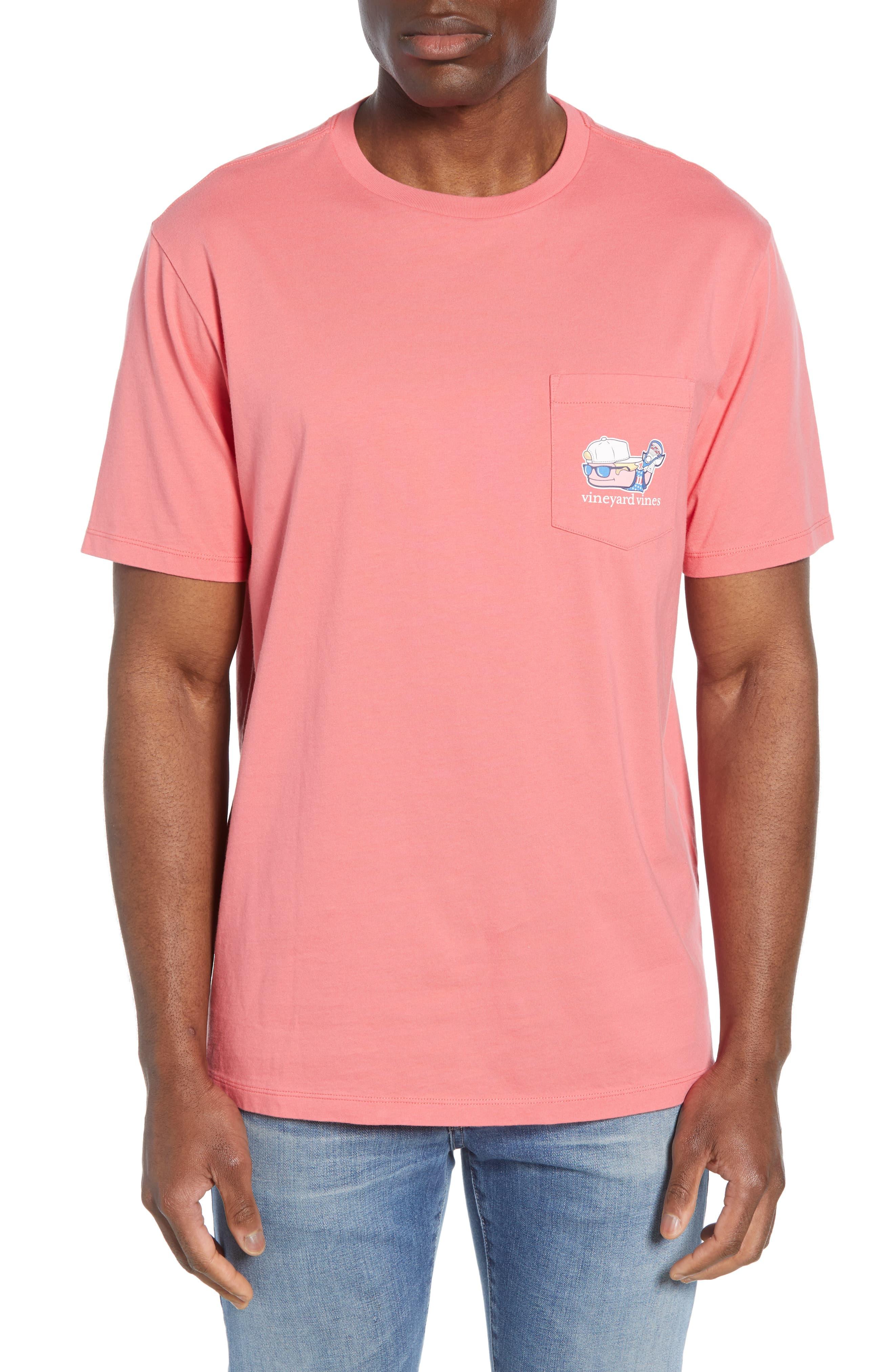 Vineyard Vines Lacrosse Whale Pocket T-shirt in Pink for Men - Lyst