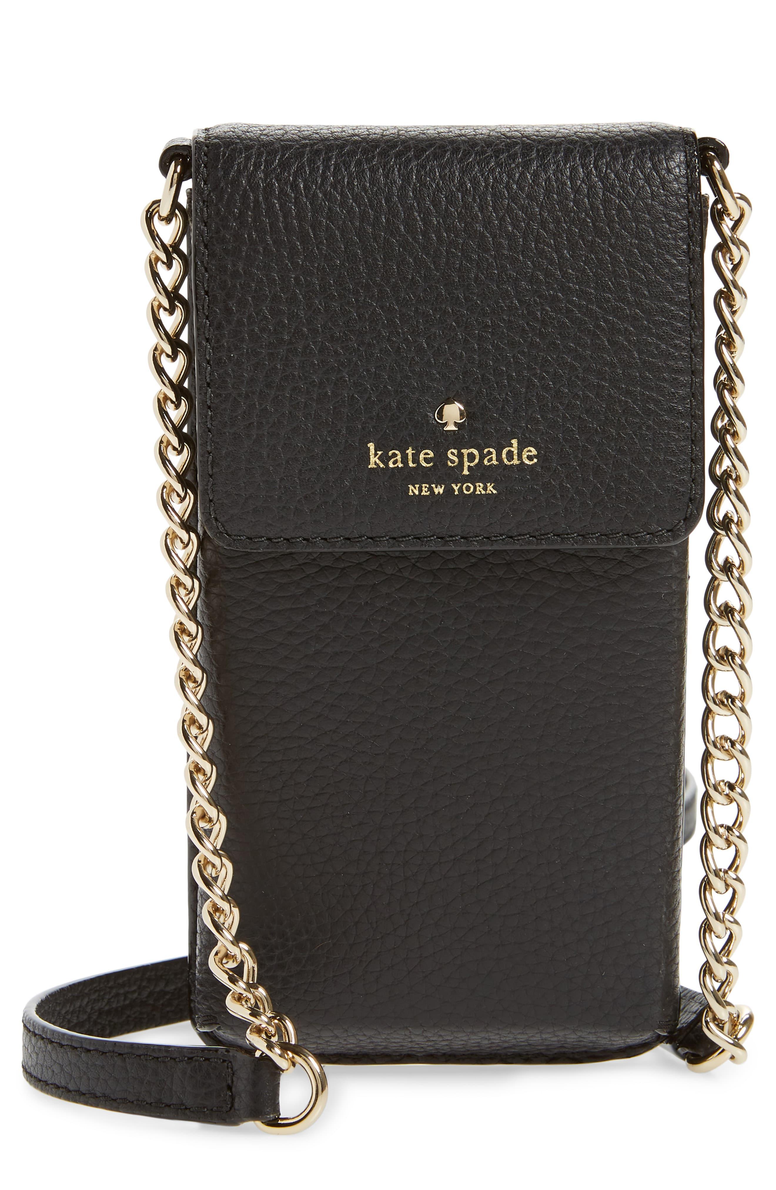 Kate Spade North/south Leather Smartphone Crossbody Bag - - Lyst