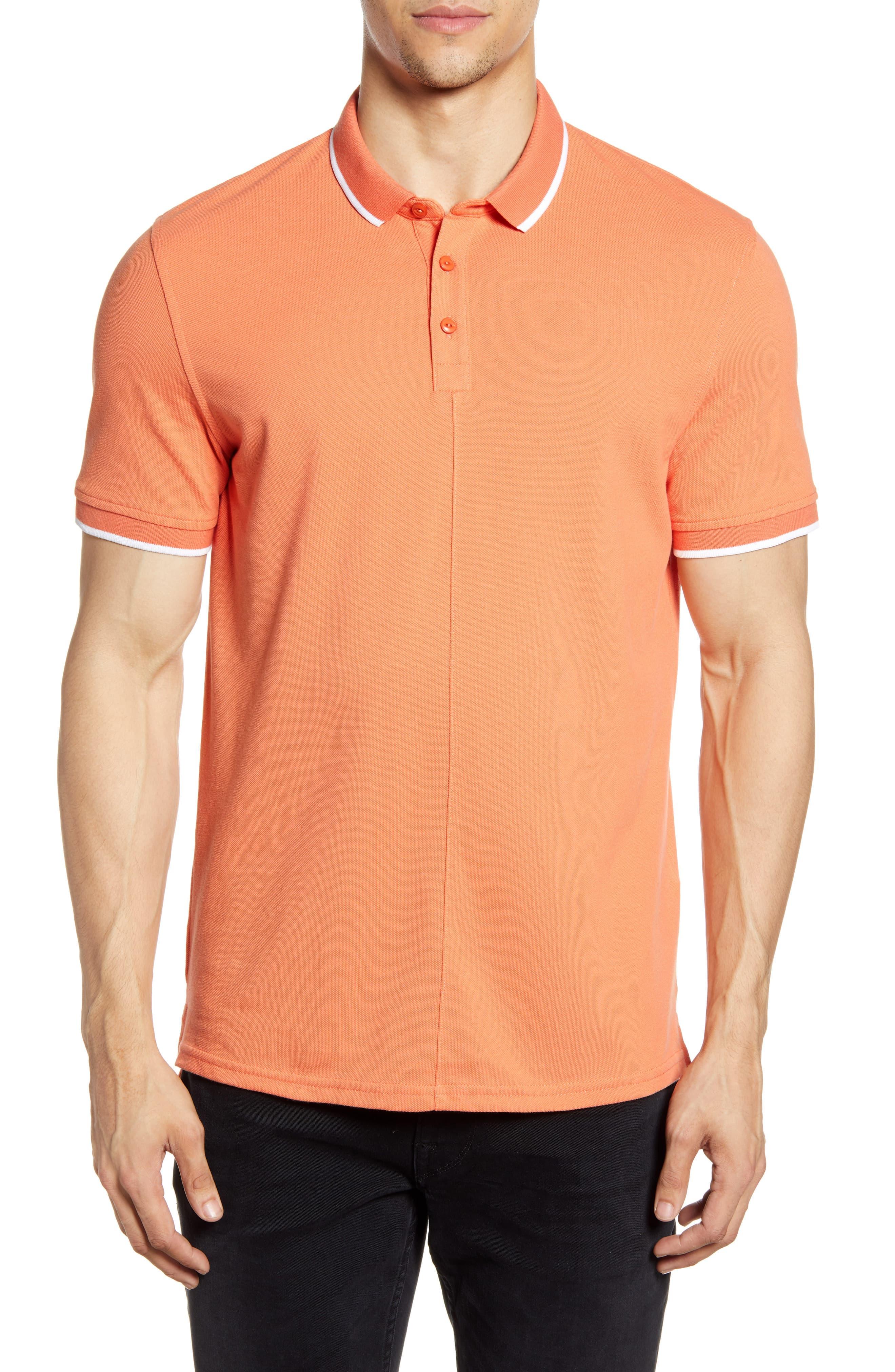 Download John Varvatos Cotton Men's Dover Tipped Pique Polo Shirt ...