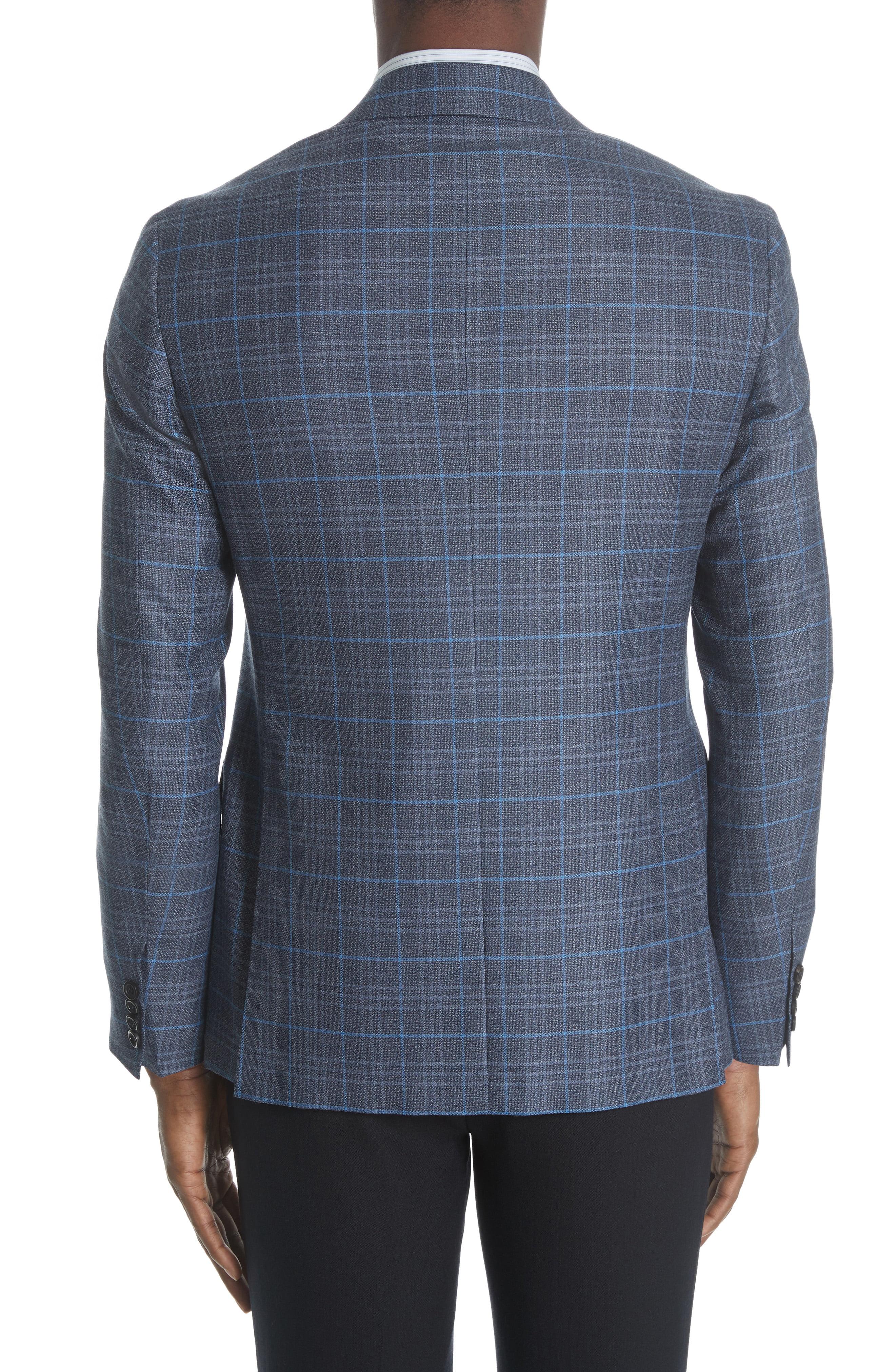 Lyst Canali Kei Classic Fit Plaid Wool Sport Coat in Blue for Men