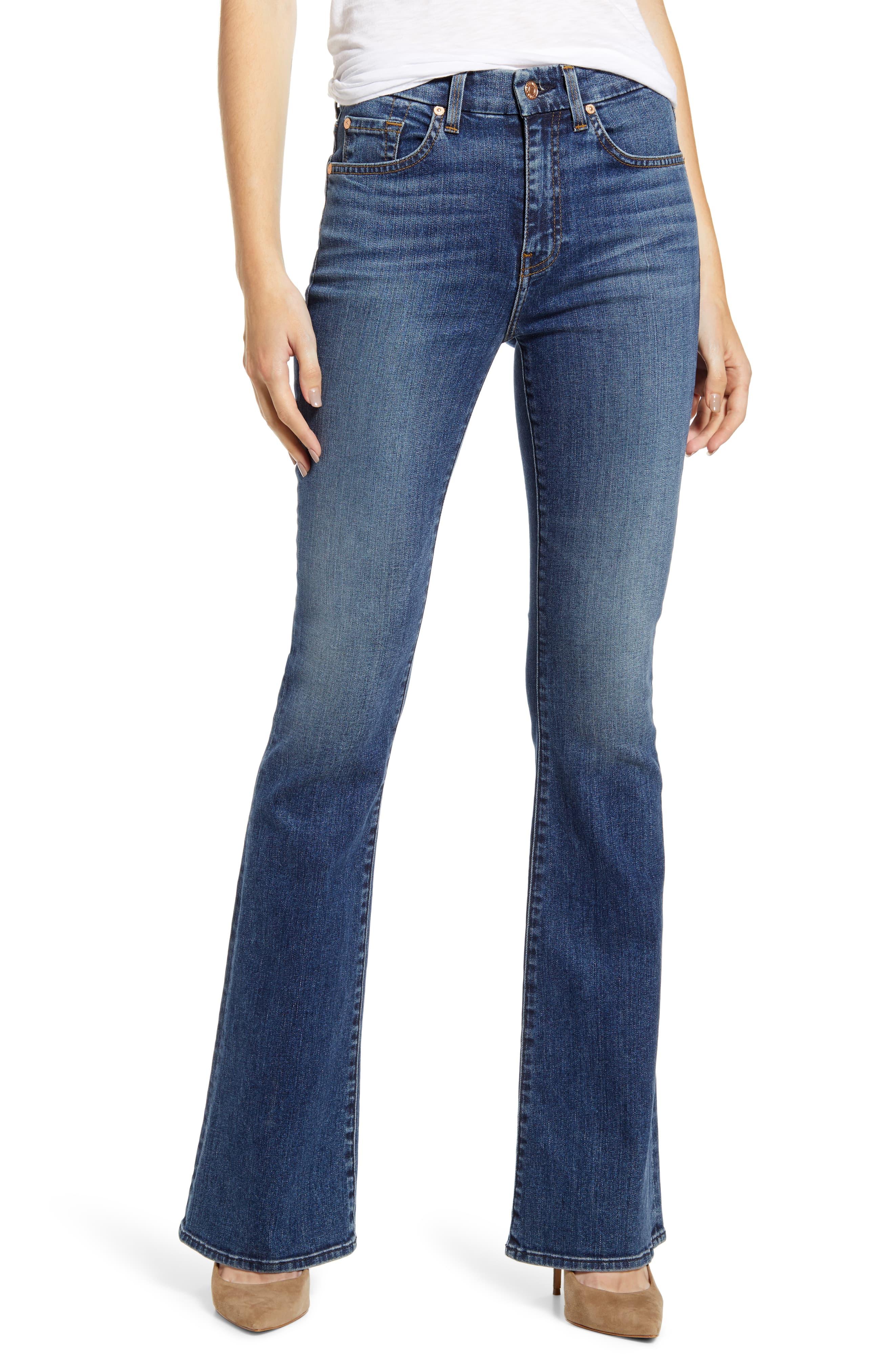 7 For All Mankind 7 For All Mankind Ali High Waist Flare Leg Jeans in Blue - Lyst