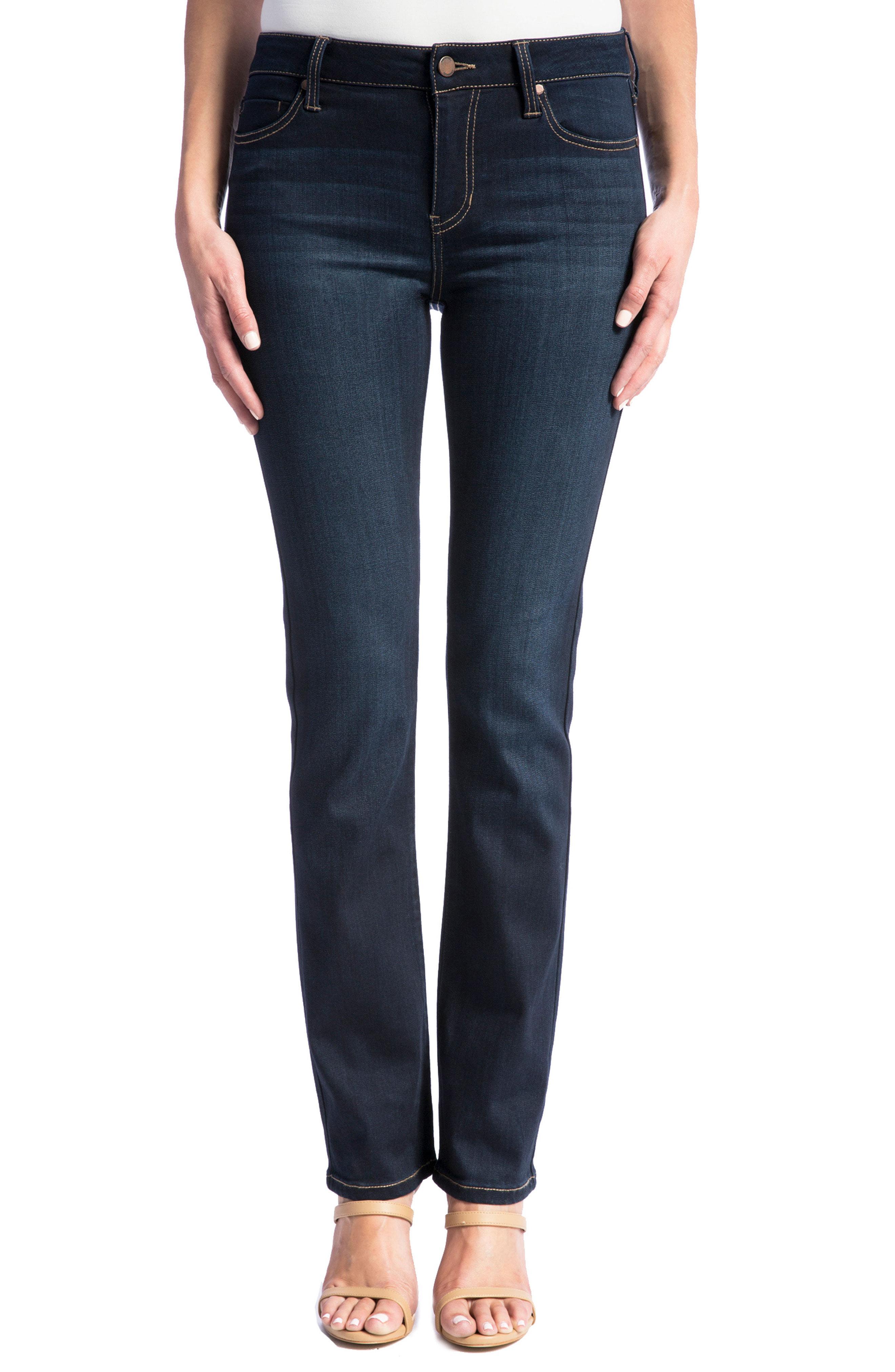 straight leg jeans dark blue