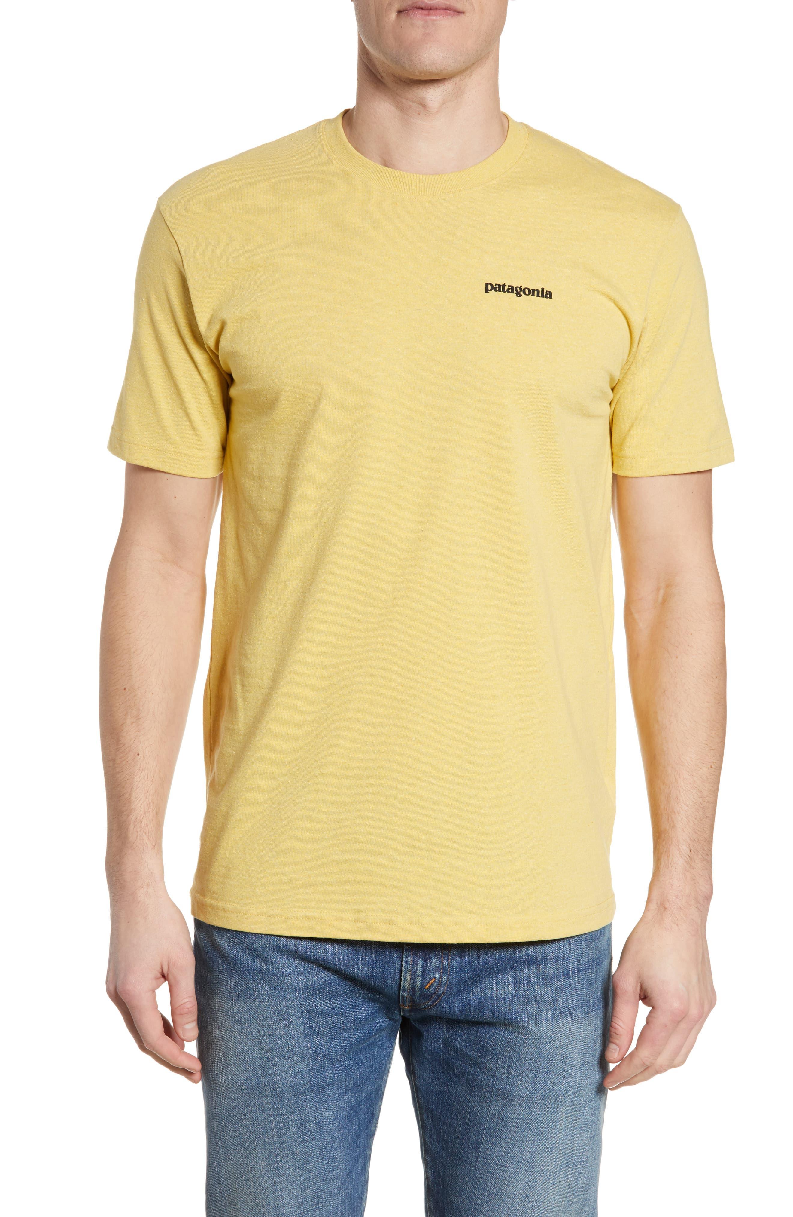 patagonia yellow tshirt