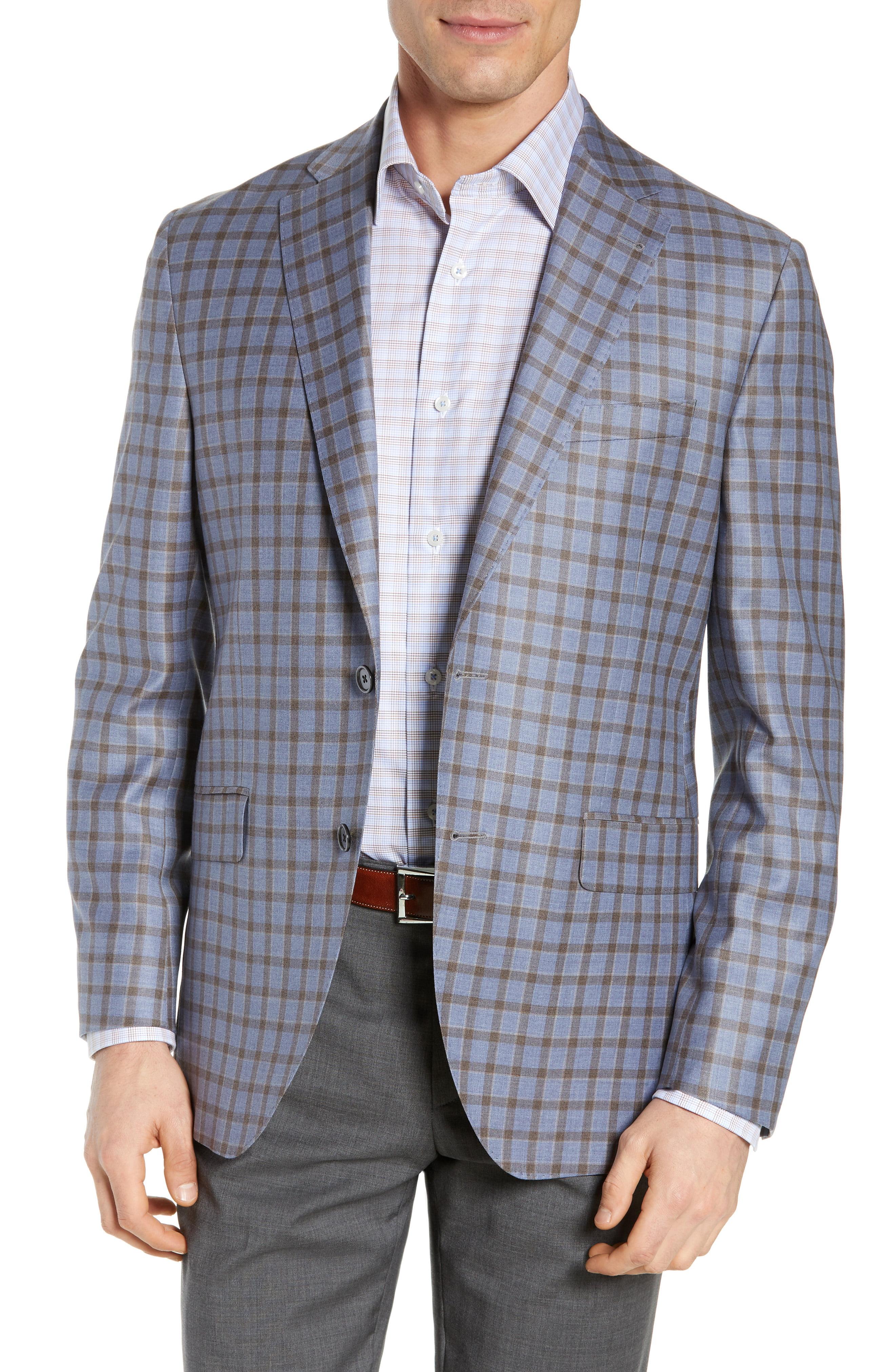 Lyst - David Donahue Ashton Classic Fit Check Wool Sport Coat in Blue ...
