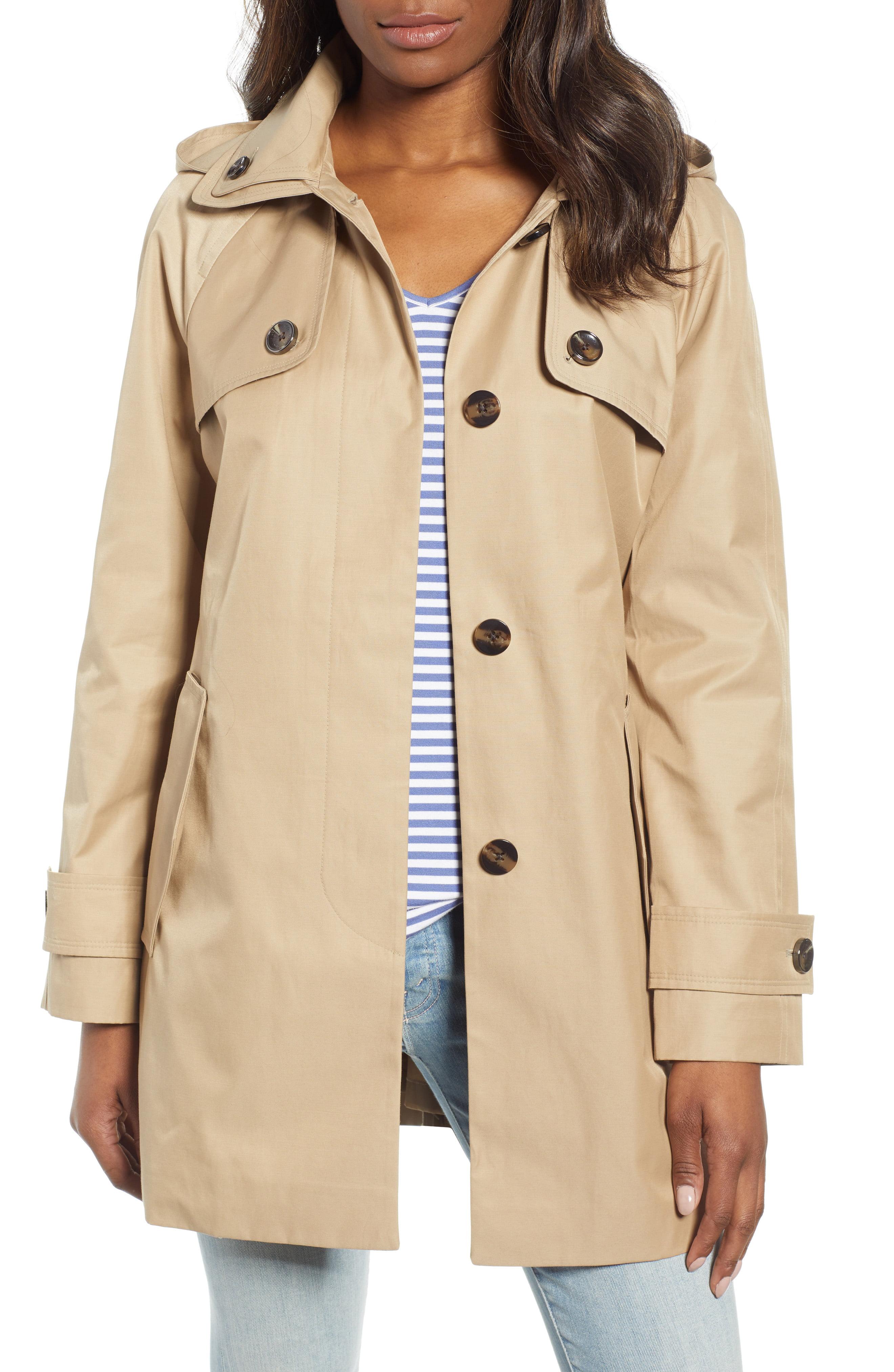 Lyst London Fog Water Repellent Short Trench Coat in Natural