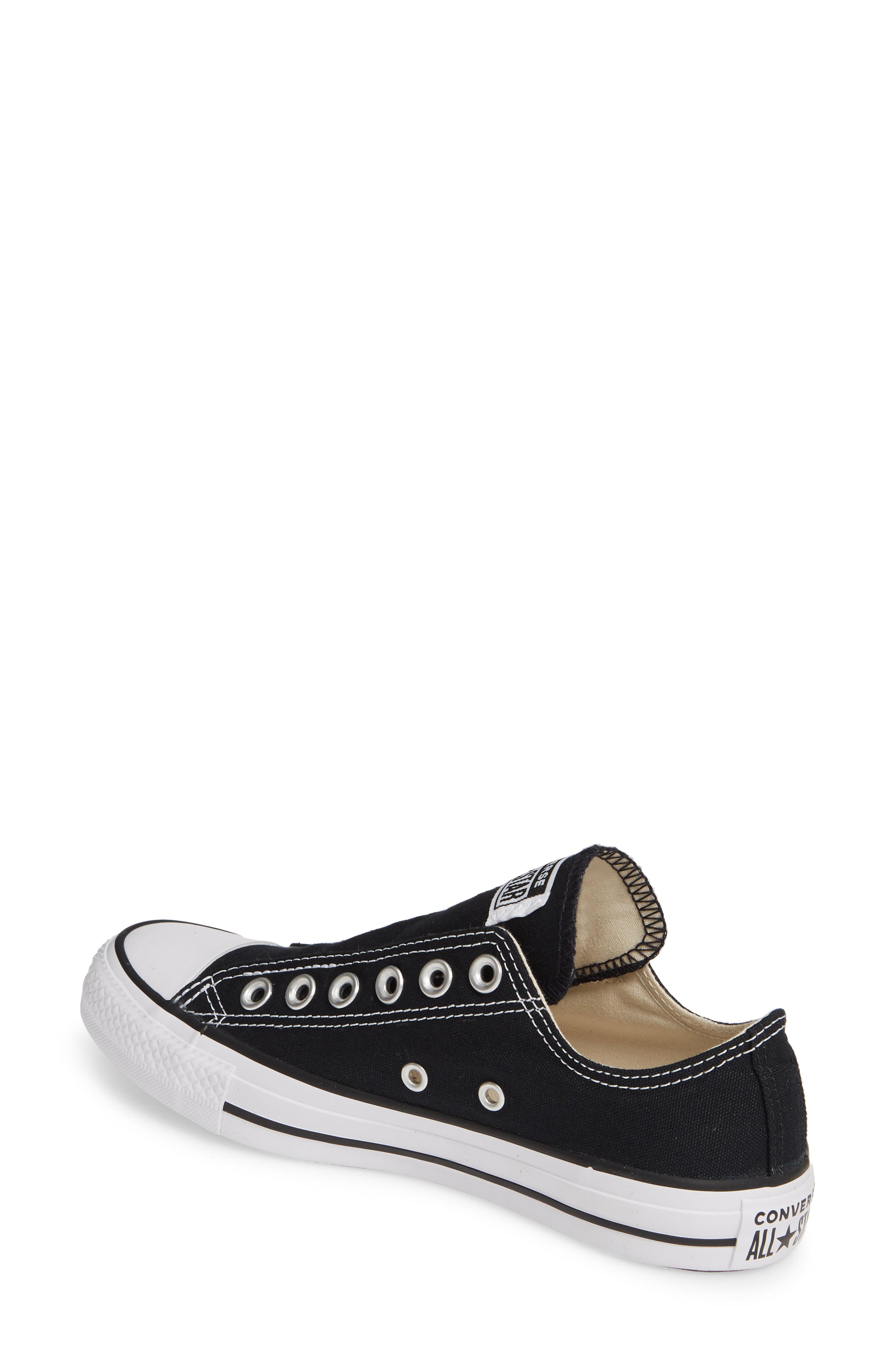 Lyst - Converse Chuck Taylor All Star Laceless Low Top Sneaker in Black