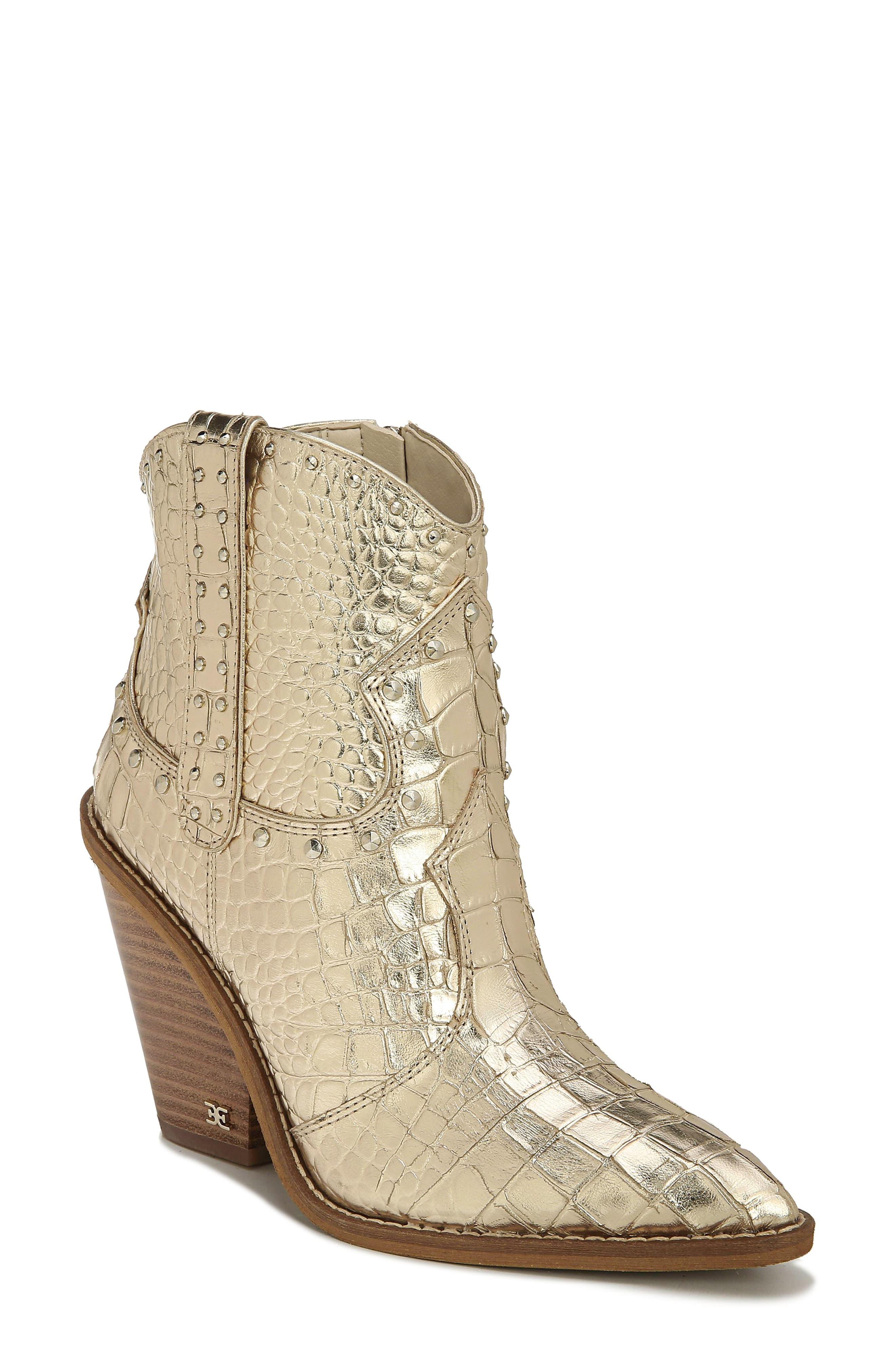 sam edelman iris western boot gold