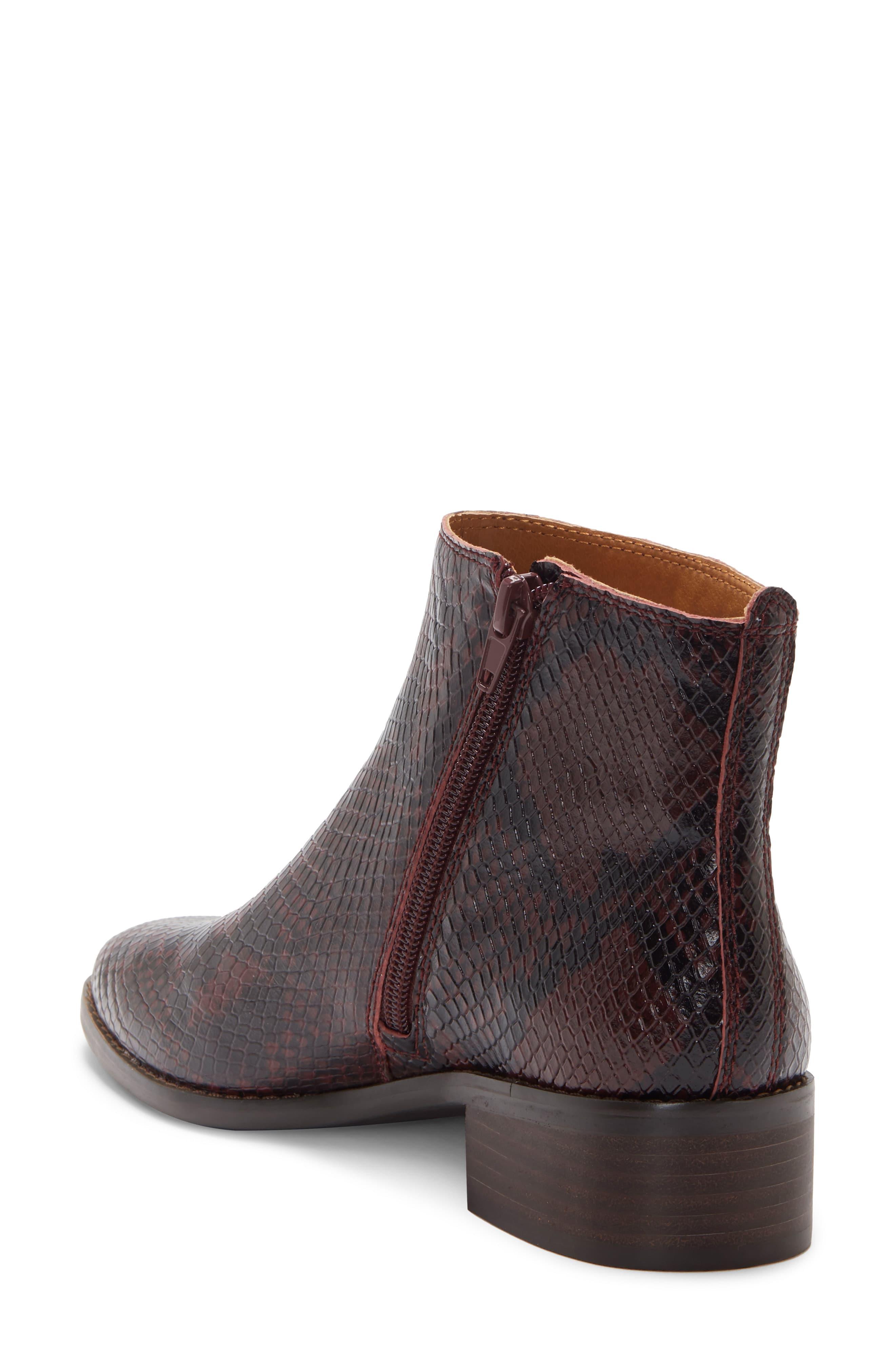 lucky brand lenree leather bootie