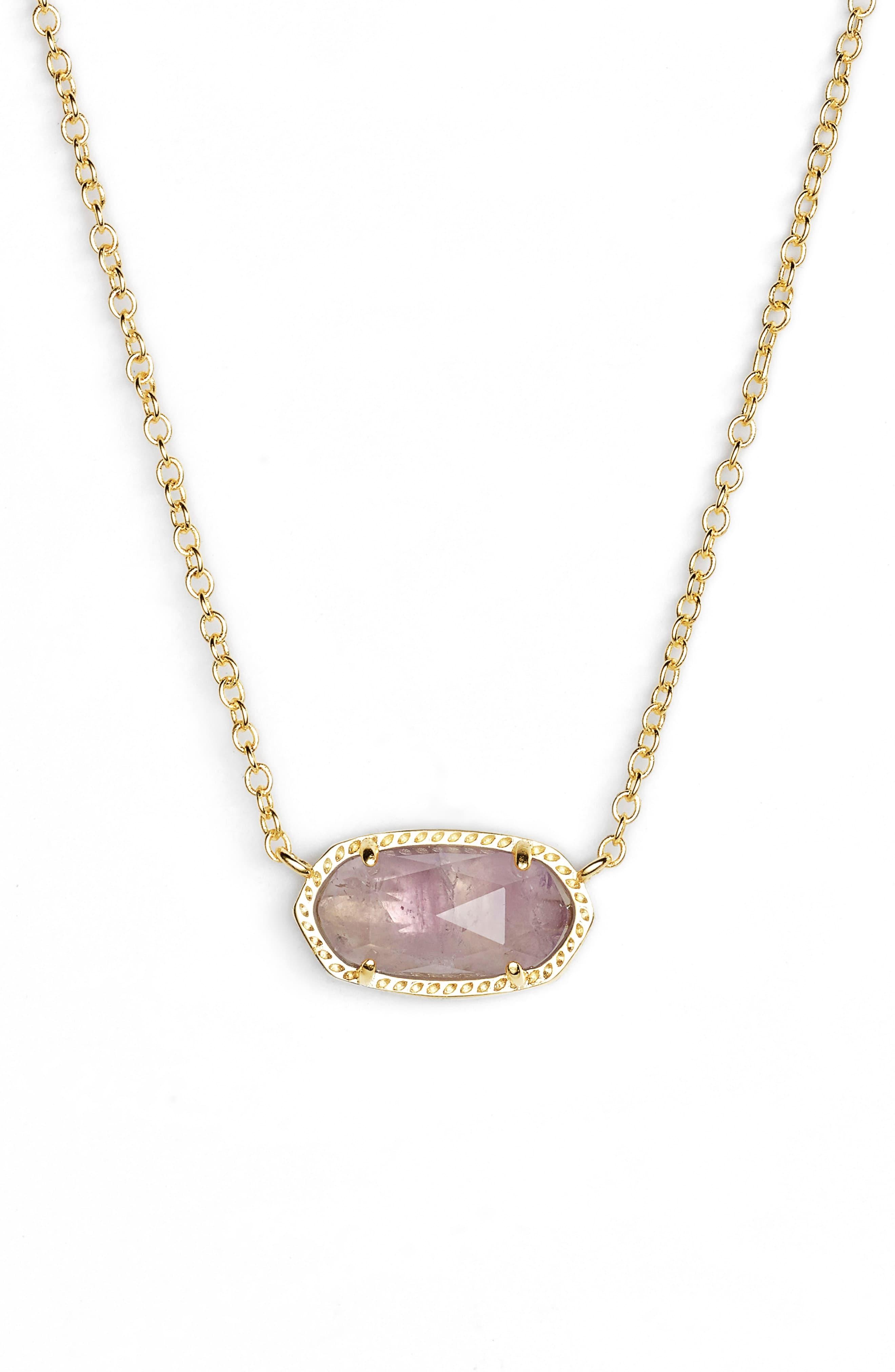 Kendra Scott Elisa Birthstone Pendant Necklace in Metallic Lyst