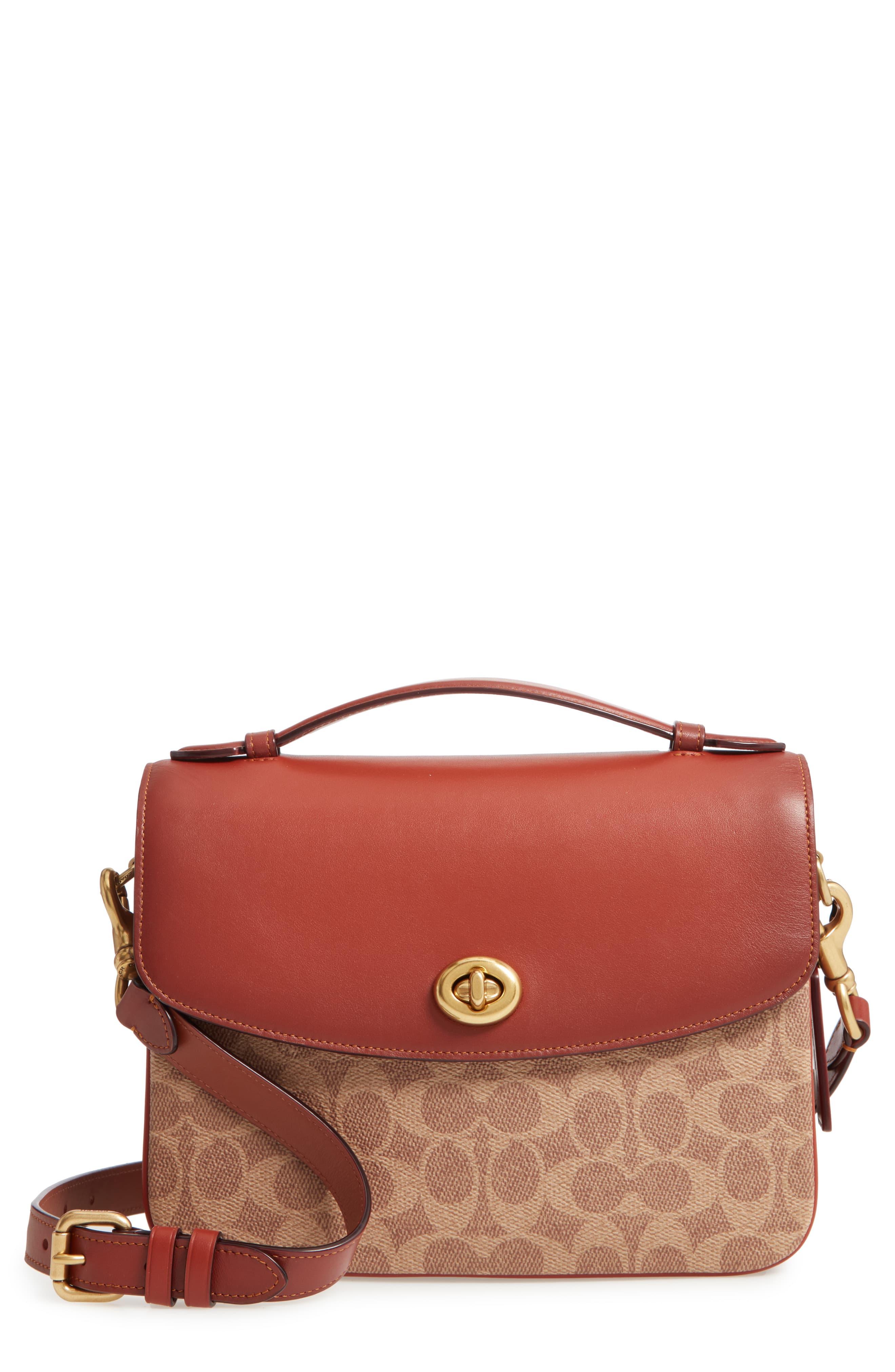 COACH Chaise Signature Canvas & Leather Crossbody Bag - in Red - Lyst