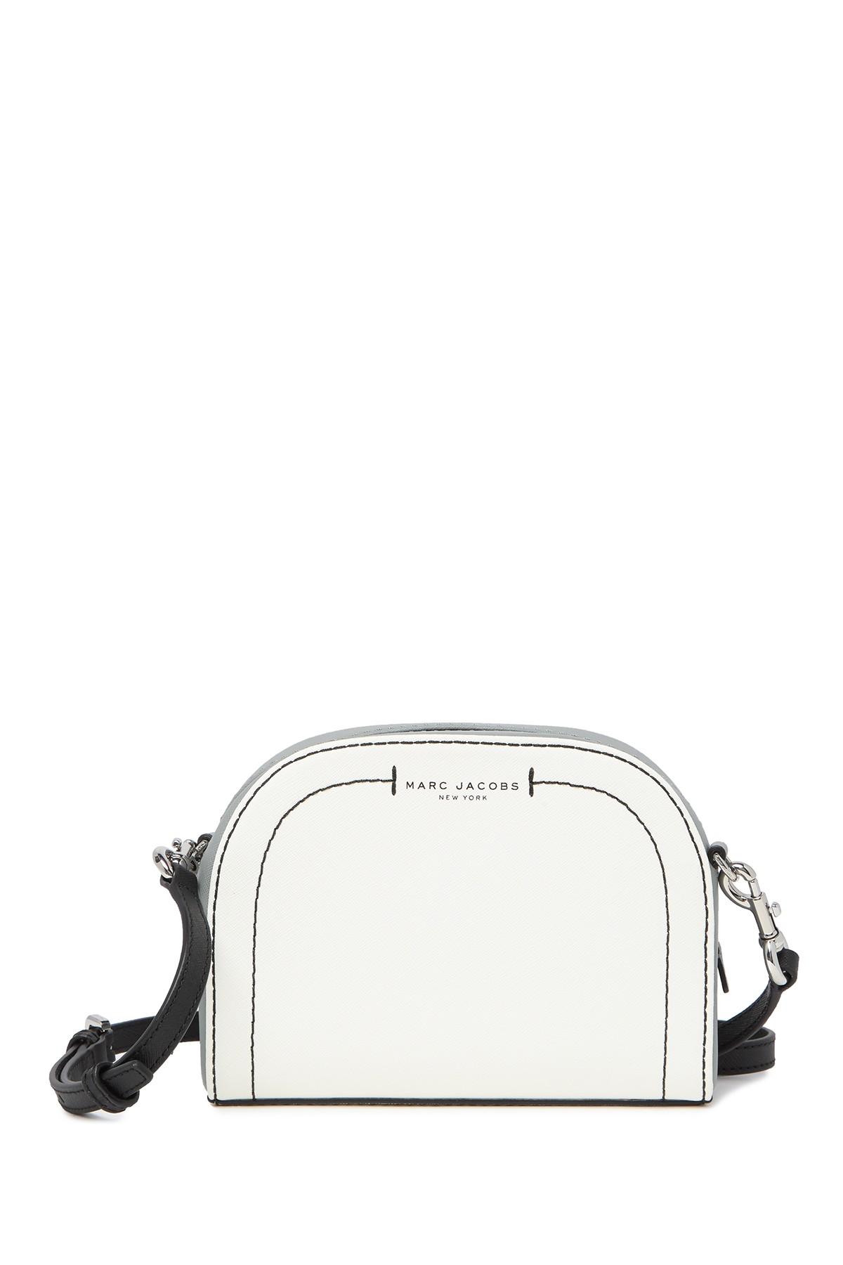 Marc Jacobs Playback Colorblocked Leather Crossbody Bag in White - Lyst