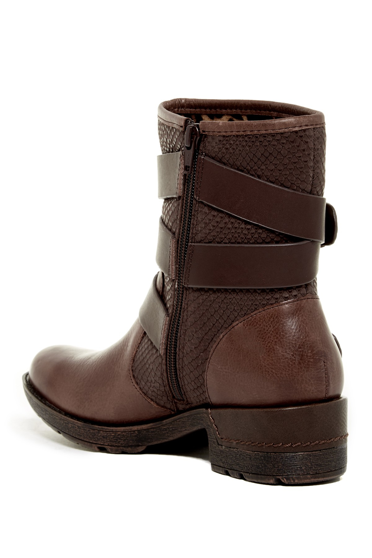 telsa brown strap boot