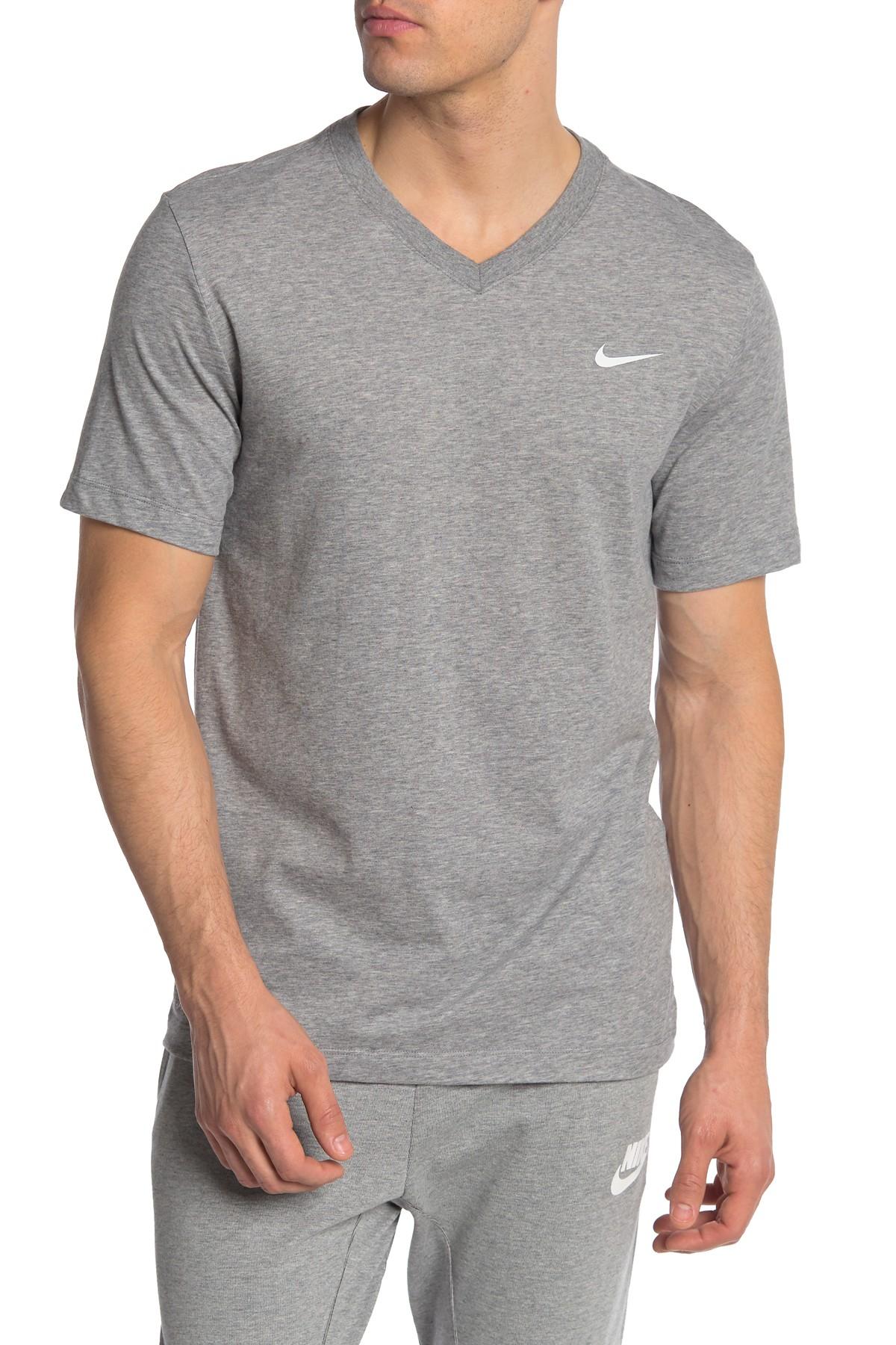 Nike V-neck Legend Dri-fit T-shirt in Gray for Men - Lyst