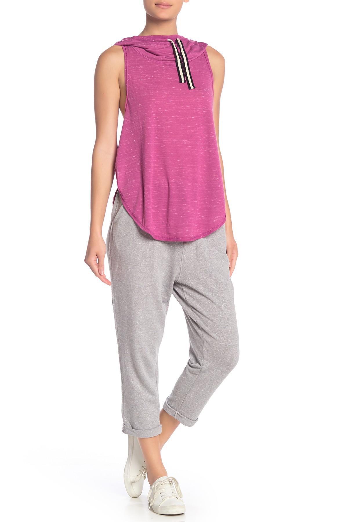 Download Women's Heather Cuffed Joggers - Back Half Side View