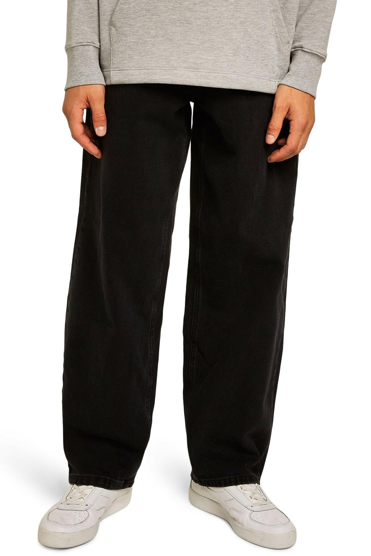 Lyst TOPMAN Baggy Fit Jeans In Black For Men