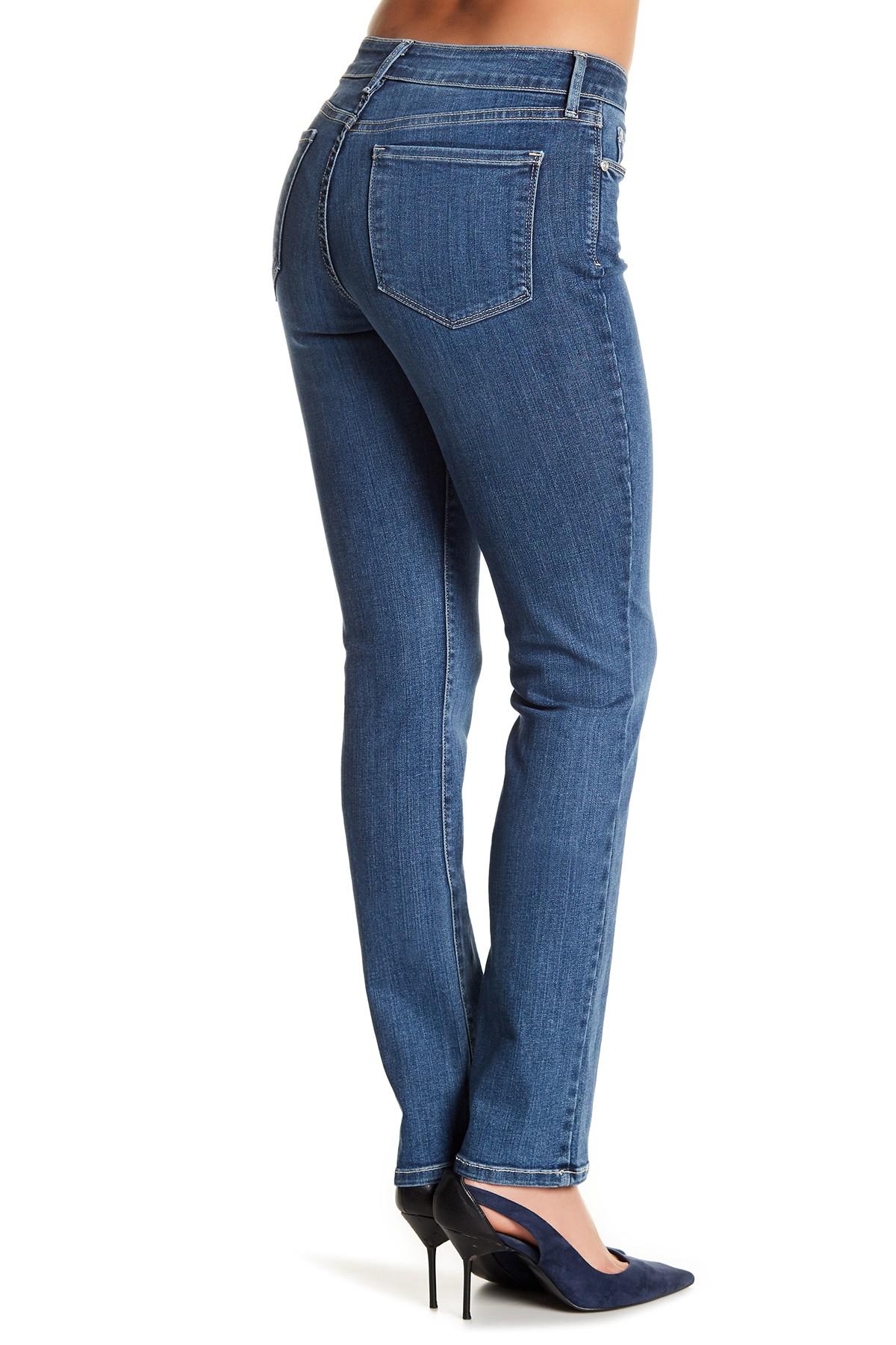 Lyst - Nydj Samantha Slim Fit Jeans in Blue